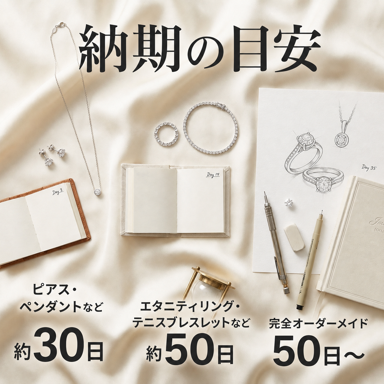 【納期について】ご注文からお届けまでの目安