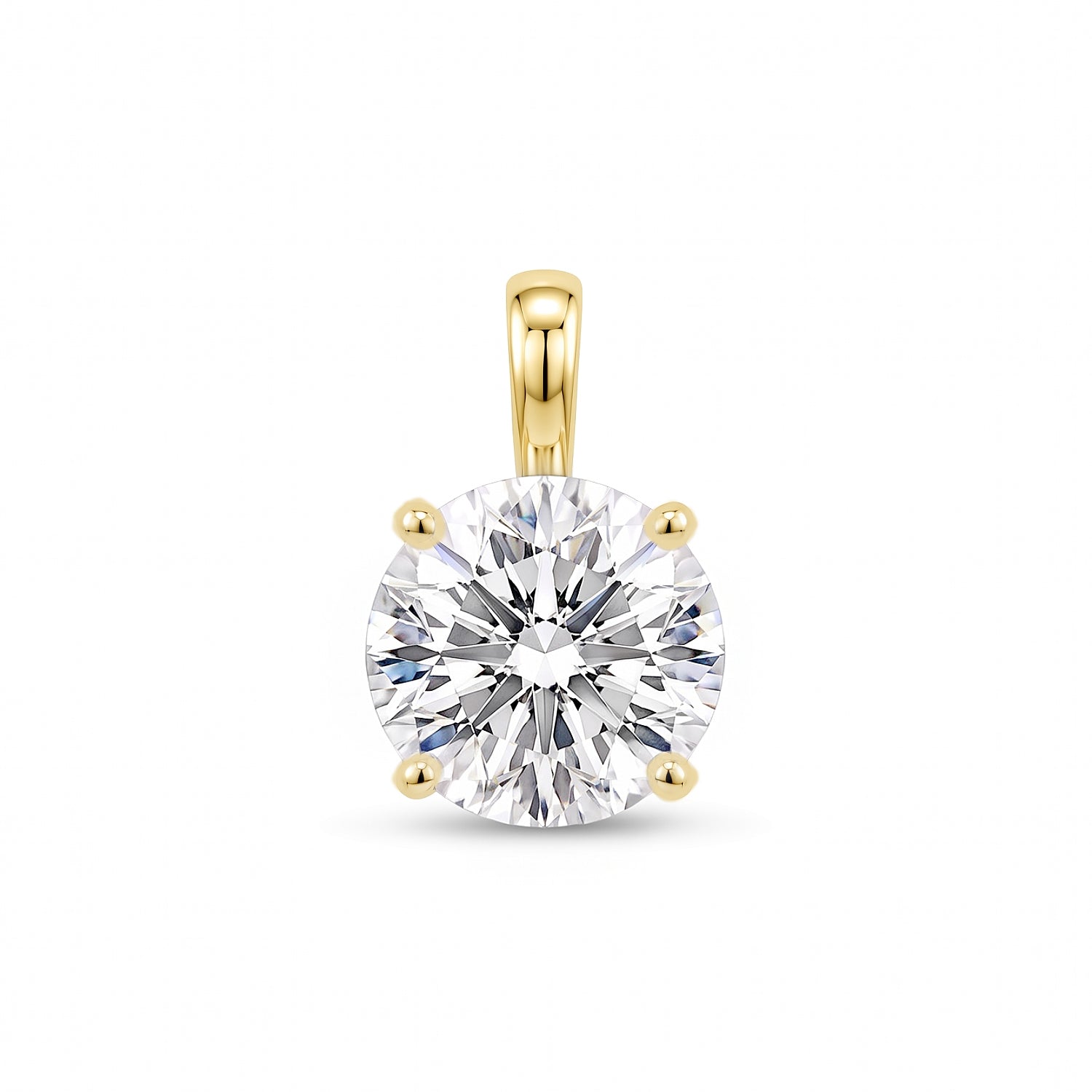 ペンダントトップのみ〖1ct / Fカラー VS1/エクセレントカット〗ラボグロウンダイヤモンド ※チェーンは付きません|プラチナ900 / K18イエローゴールド|ラウンドブリリアント|鑑定書付|定番人気 受注制作/約50日でお届け|NAYA-021a