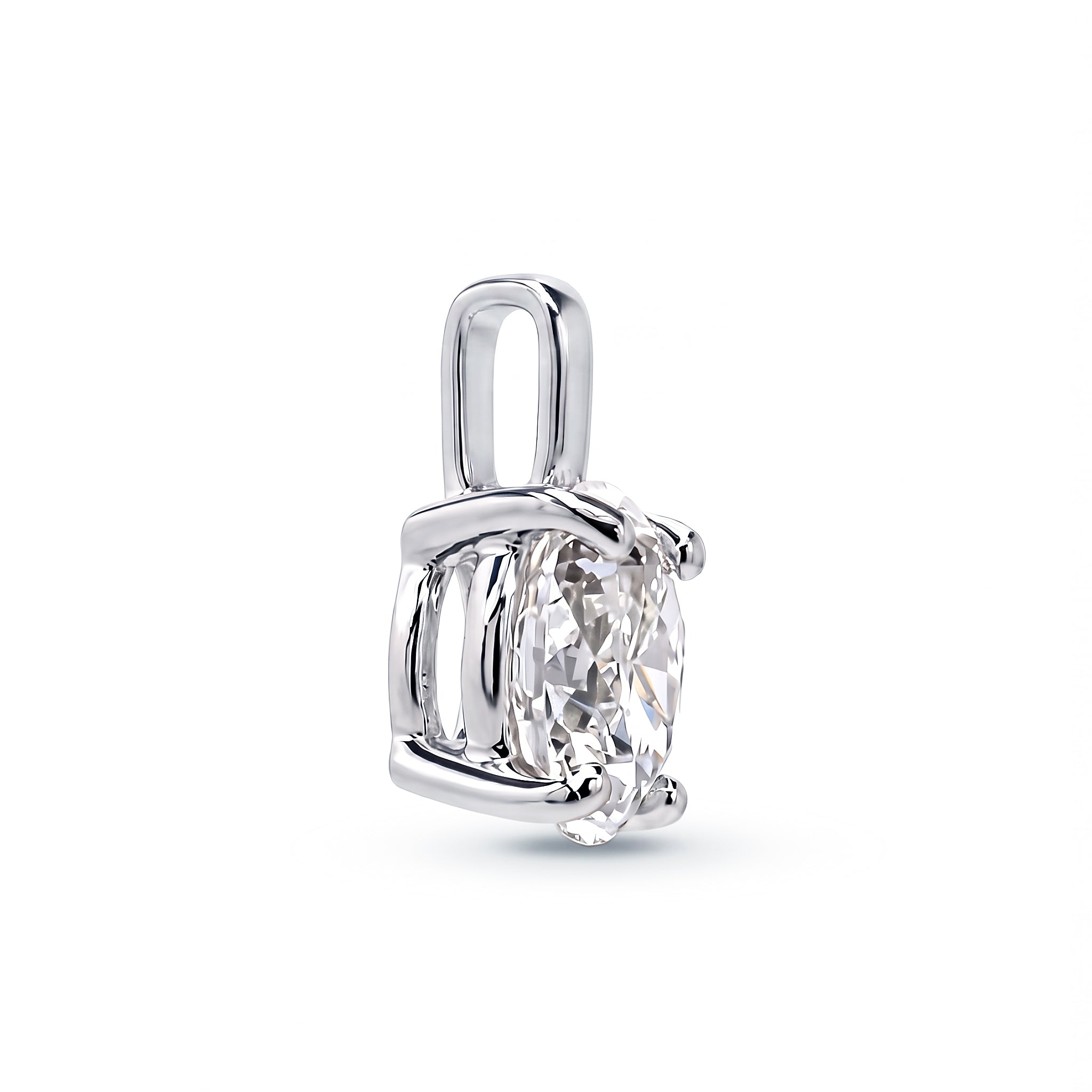 ペンダントトップのみ〖1ct / Fカラー VS1/エクセレントカット〗ラボグロウンダイヤモンド ※チェーンは付きません|プラチナ900 / K18イエローゴールド|ラウンドブリリアント|鑑定書付|定番人気 受注制作/約50日でお届け|NAYA-021a