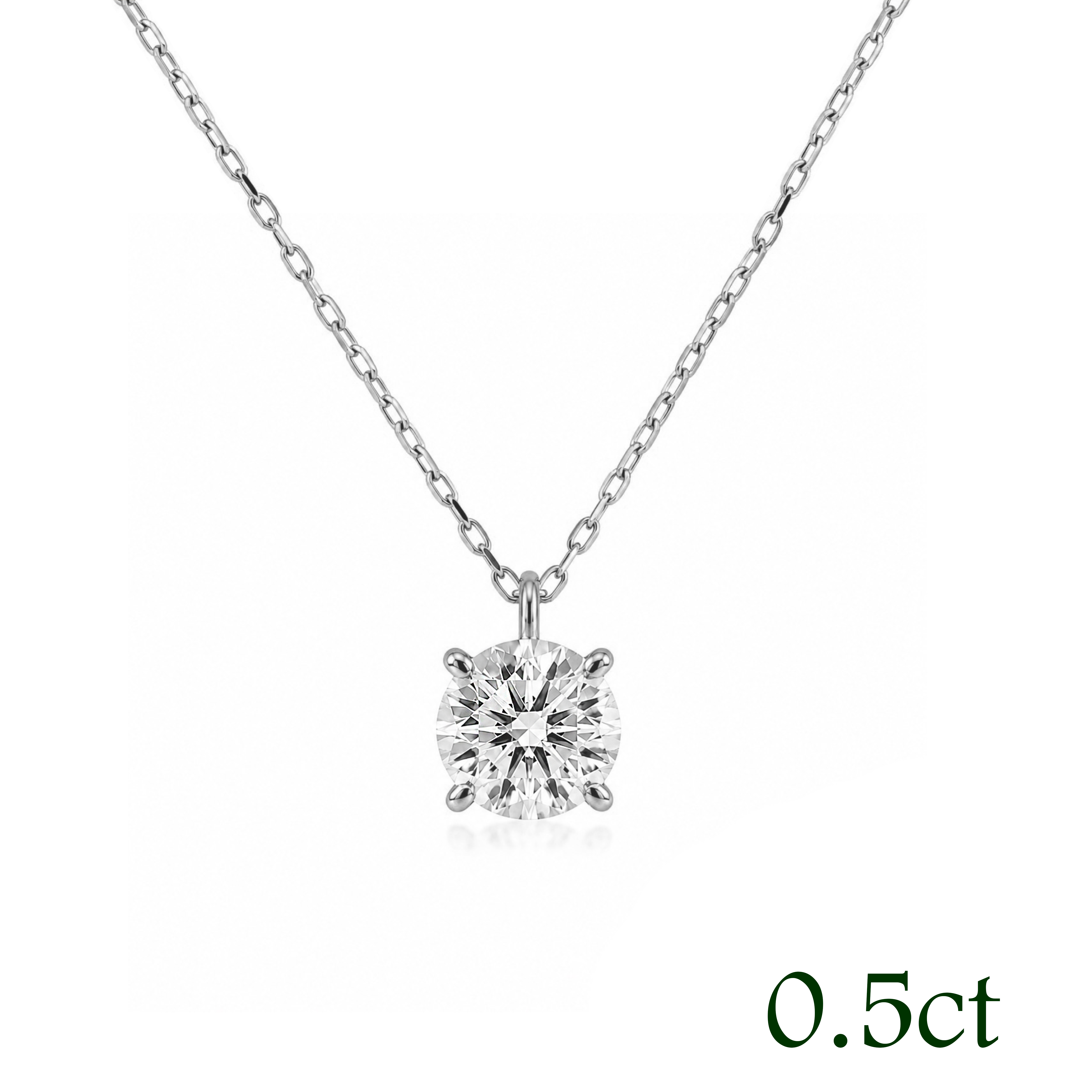 〖0.5ct / Fカラー VS1/エクセレントカット〗ラボグロウンダイヤモンド ペンダント|プラチナ900 / K18イエローゴールド|ラウンドブリリアント|鑑定書無し|定番人気 ご注文後約30日~50日で納品|NAYA-009