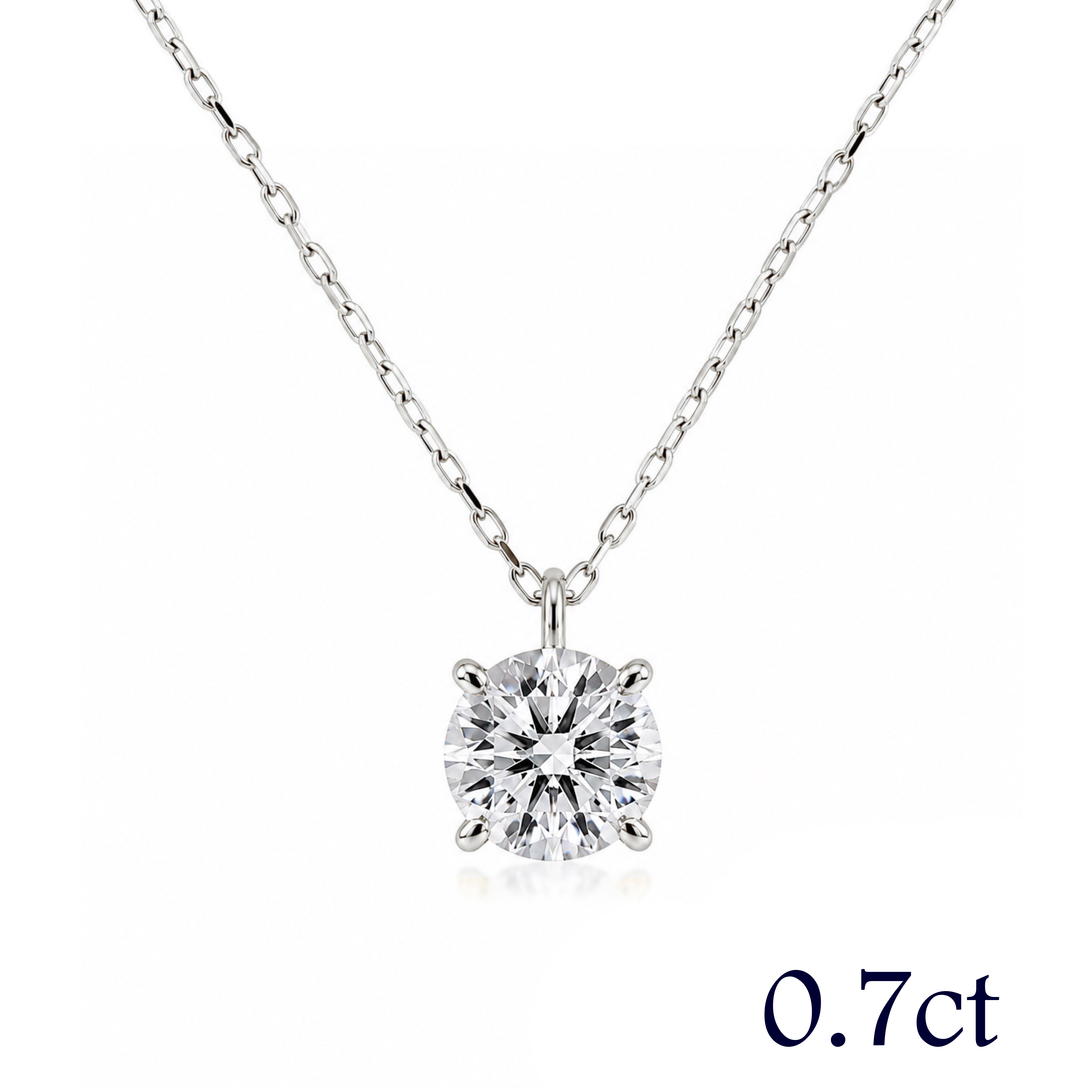〖0.7ct / Fカラー VS1/エクセレントカット〗ラボグロダイヤモンド ペンダント|プラチナ900 / K18イエローゴールド|ラウンドブリリアント|鑑定書無し|定番人気 受注制作/約30日でお届け|NAYA-015