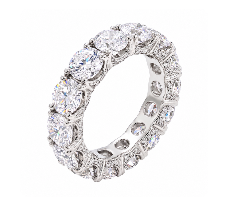 【お客様専用ページ】フルエタニティリング〖4ct/0.3ct×14石 4.3mm〗サイドメレダイヤ特別仕様|PT900|8号|NAYA-1002 a