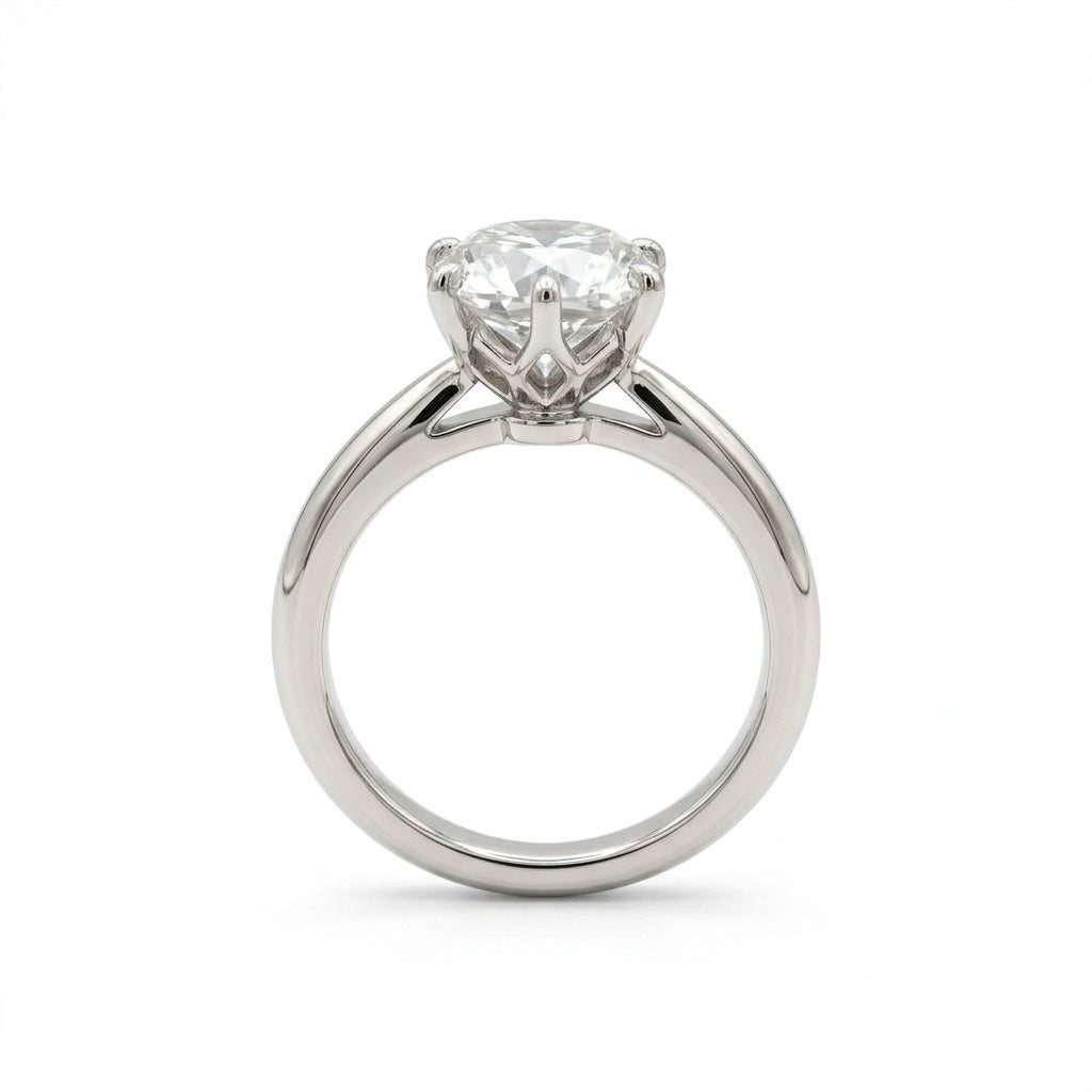 〖2ct / Eカラー VVS2〗ラボグロウンダイヤモンド リング|プラチナ900|ラウンドブリリアント|IGI鑑定書付き -オーダー制作・納期1−2ヶ月 ND-R008