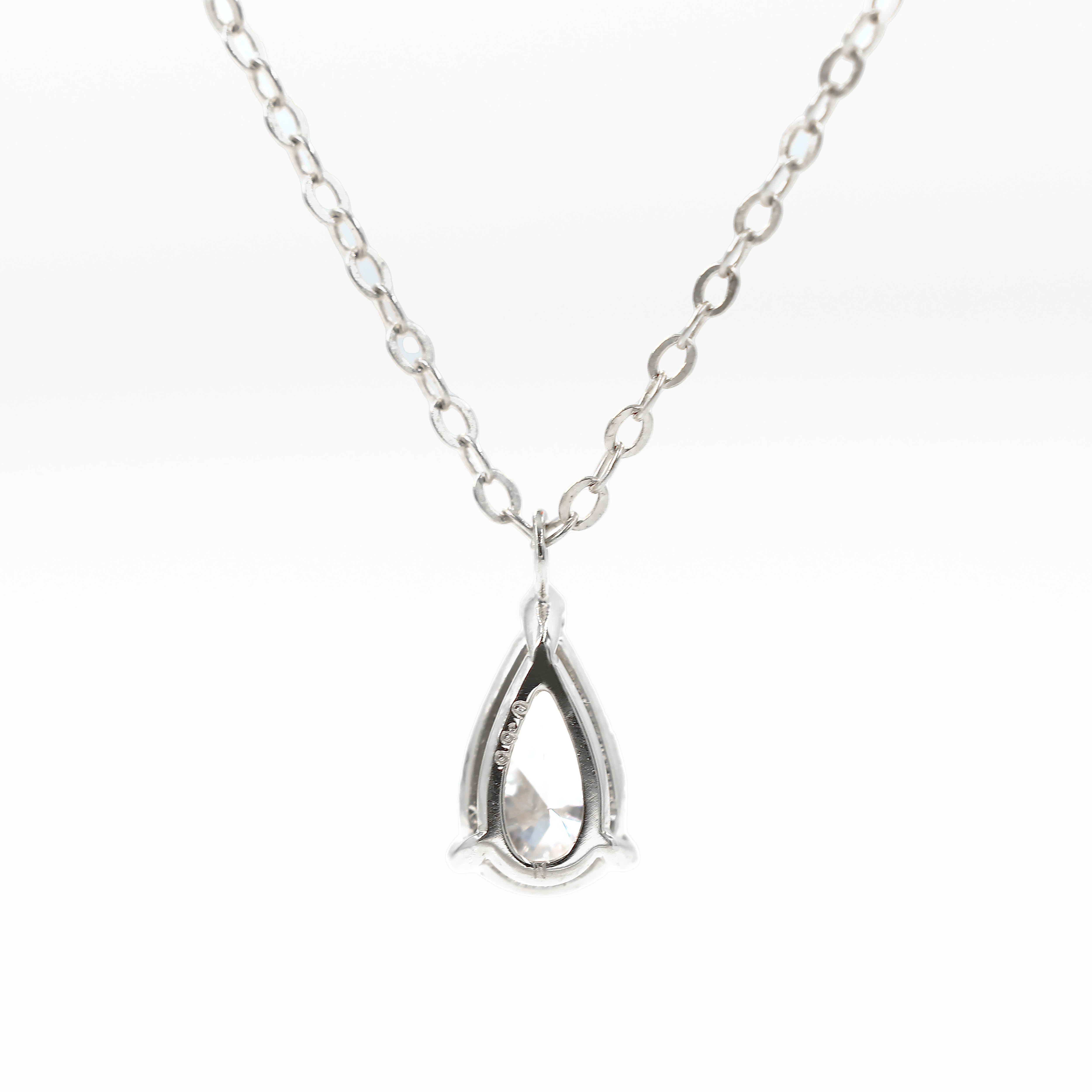 ラボグロウンダイヤモンド ネックレス 1ct Dカラー VVS2 ペアシェイプ プラチナ NAYA DIAMOND 画像2