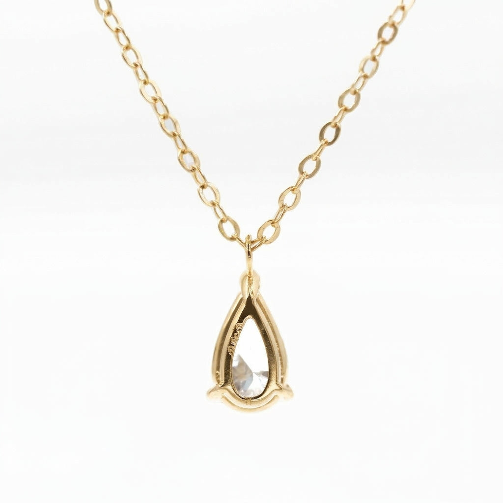 ラボグロウンダイヤモンド ネックレス 1ct Dカラー VVS2 ペアシェイプ プラチナ NAYA DIAMOND 画像8