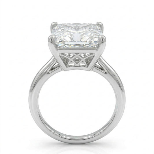 〖5ct / Eカラー VVS2〗ラボグロウンダイヤモンド リング|プラチナ900|プリンセスカット ソリテール|IGI鑑定書付き-オーダー制作