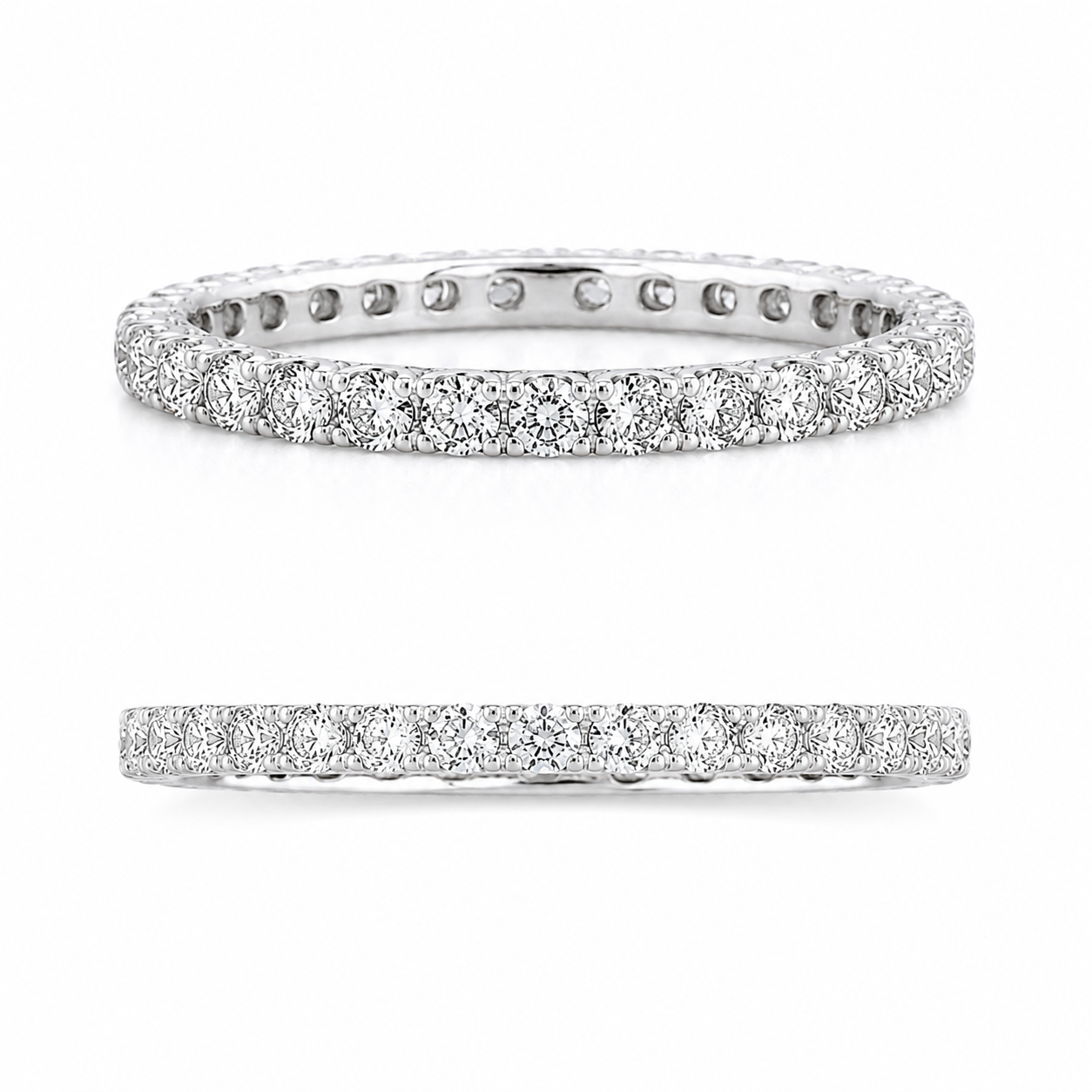 フルエタニティリング〖0.5ct/0.015ct×36石 1.6㎜〗ラボグロウンダイヤモンド フルエタニティ|プラチナ900 or 950 / K18イエローゴールド|Fカラー VS1アップ エクセレントカット|受注制作/約50日でお届け