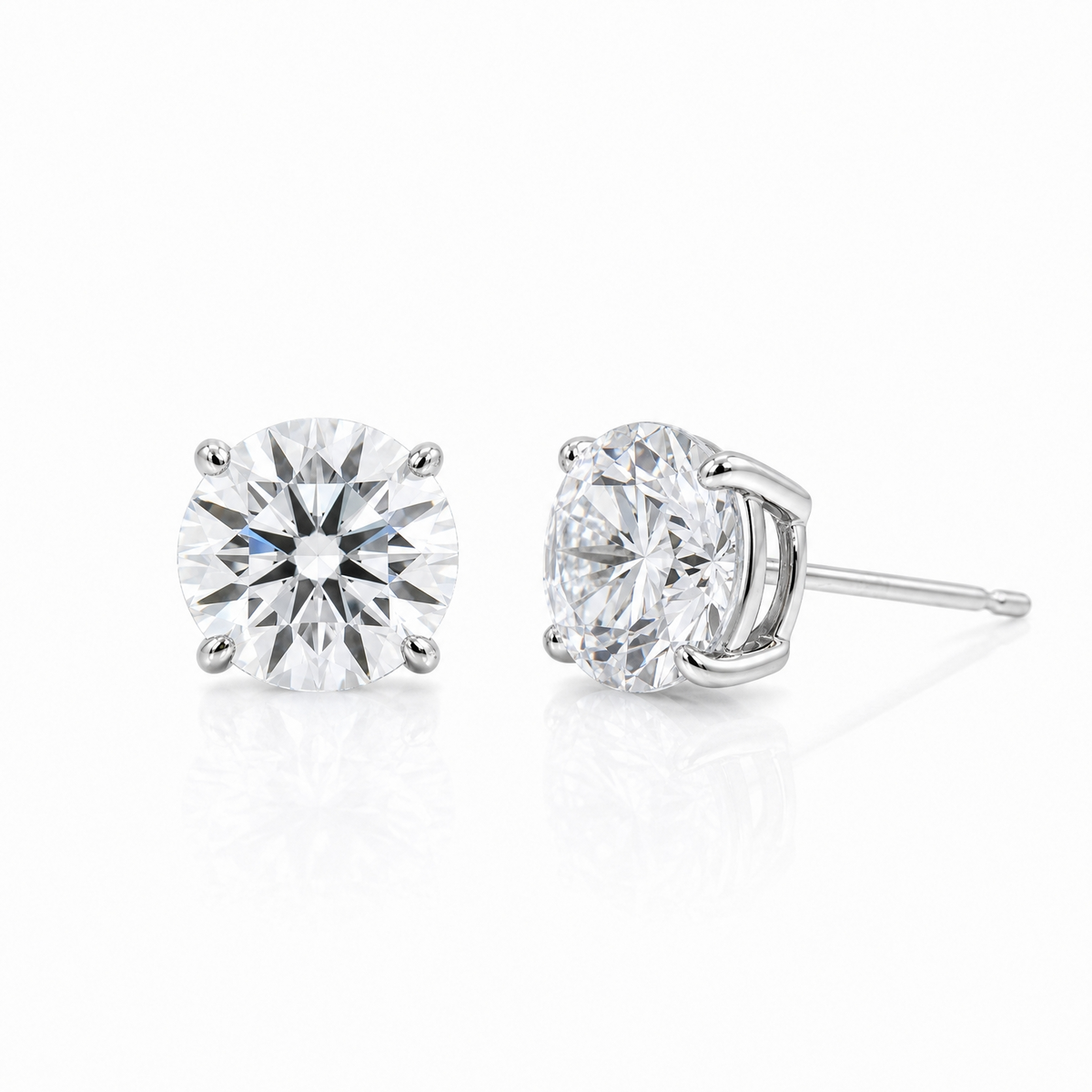 【お客様専用ページ】ペアシェイプピアス 1ct×2石 D VS1 PT900 IGI付 + ラウンドブリリアントピアス 0.7ct×2石 PT900|セット割
