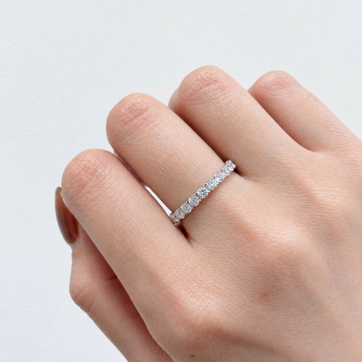 フルエタニティリング〖1.3ct/0.06×20石 2.5㎜〗ラボグロウンダイヤモンド|プラチナ900 or 950 / K18イエローゴールド|Fカラー VS1アップ エクセレントカット|受注制作/約40〜60日でお届け