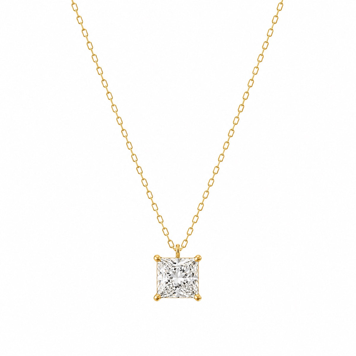 【お客様専用ページ】プリンセスカット ペンダント 1ct K18 IGI付 + スタッドピアス 0.5ct×2石 K18 + テニスピアス 0.13ct×2 PT900