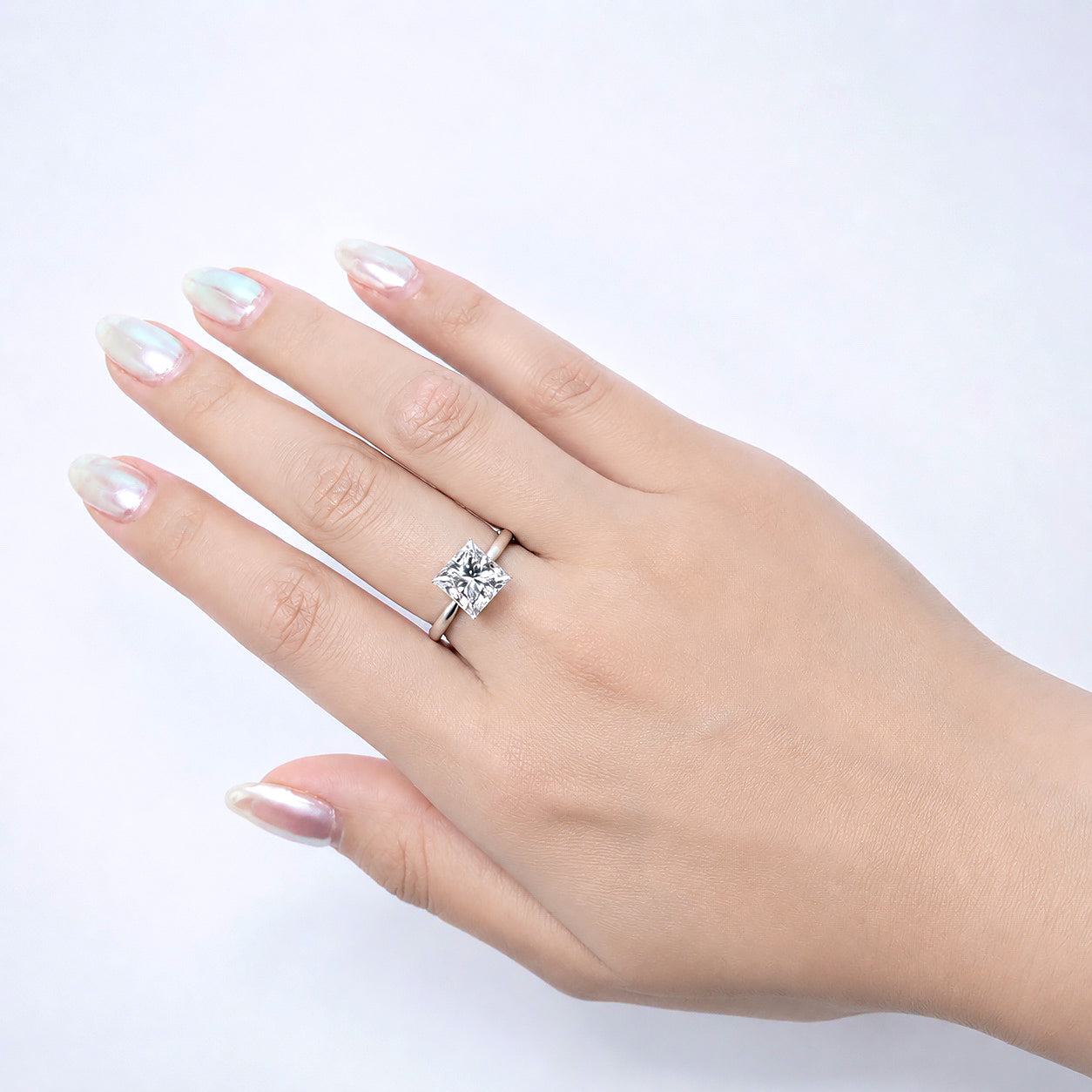 〖3.08ct / Fカラー VVS2〗ラボグロウンダイヤモンド ルース|プリンセスカット|IGI鑑定書付き|IGI: LG698543393