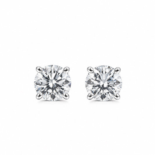 〖0.7ct ×2p/ Fカラー VS1/エクセレントカット〗ラボグロウンダイヤモンド ピアスペア|プラチナ900|ラウンドブリリアント|鑑定書無し|定番人気 ご注文後約30日~50日で納品|NAYA-014