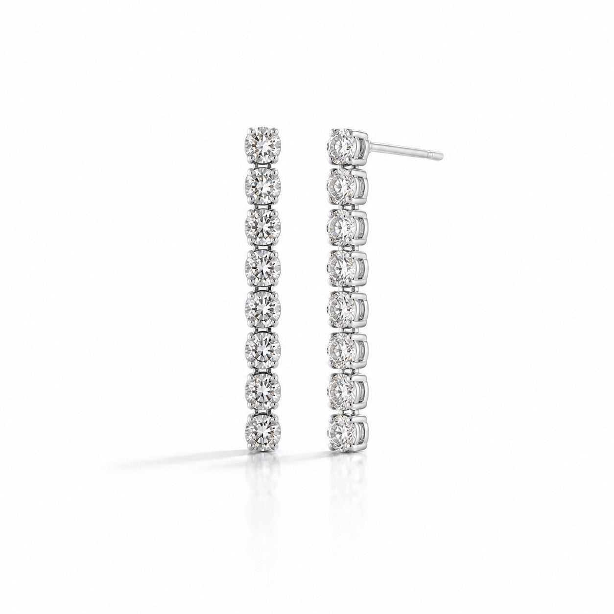 【お客様専用ページ】プリンセスカット ペンダント 1ct K18 IGI付 + スタッドピアス 0.5ct×2石 K18 + テニスピアス 0.13ct×2 PT900