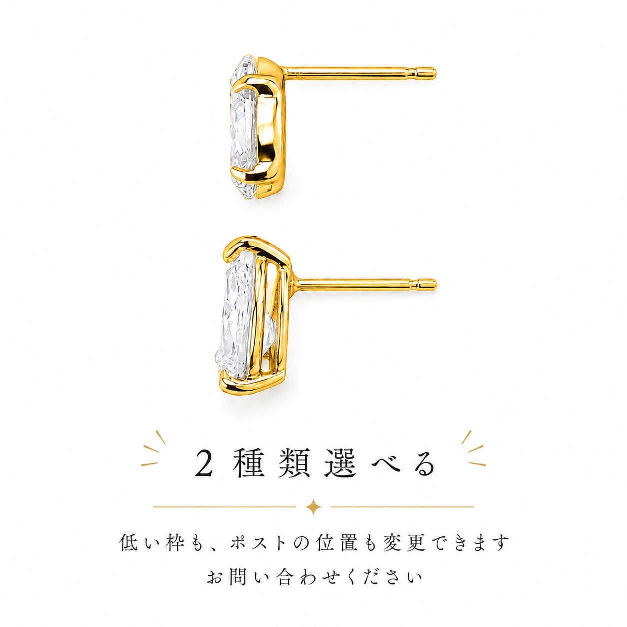 ラボグロウンダイヤモンド ピアス 1ct Fカラー VS1 オーバル プラチナ NAYA DIAMOND 画像2