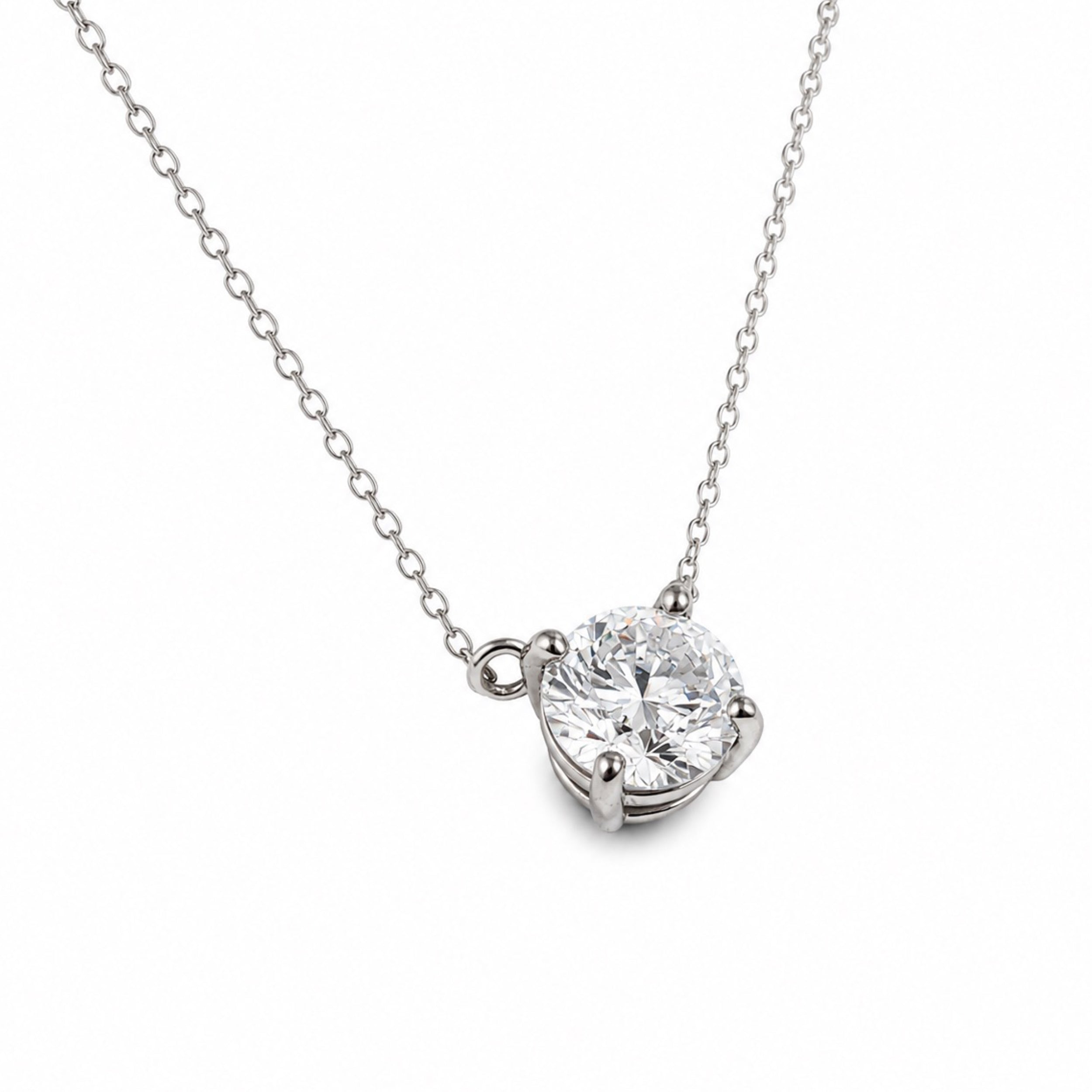 〖0.3ct / Dカラー VVS/エクセレントカット/鑑定書付き/二段腰〗ラボグロダイヤモンド ペンダント両吊りタイプ|プラチナ900 / K18イエローゴールド|ラウンドブリリアント|鑑定書無し|定番人気 受注制作/約50日でお届け|NAYA-015