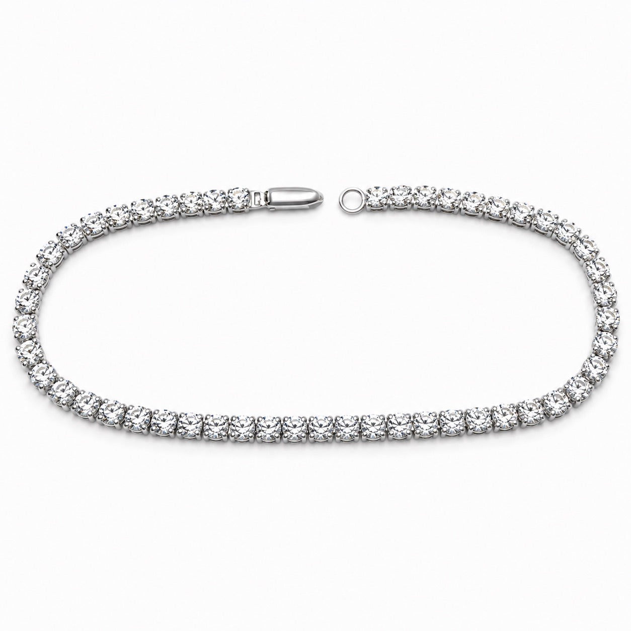 テニスブレスレット〖約3.8ct / 50石 幅約2.8㎜〗ラボグロウンダイヤモンド|プラチナ900 / K18イエローゴールド|FカラーVS1アップエクセレントカットType IIa 受注制作/約50日でお届け