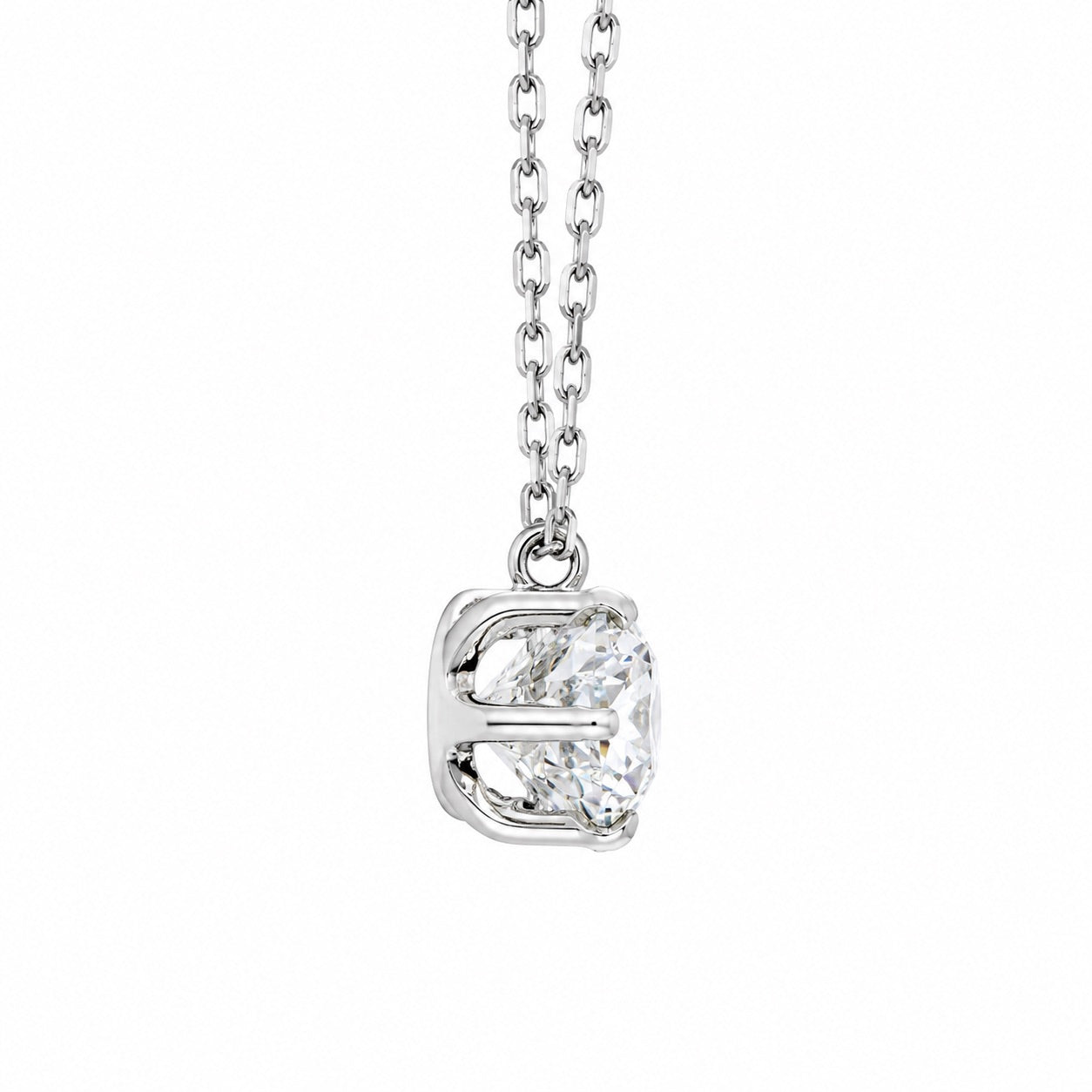 6本爪〖1.5ct / Fカラー /VS1/エクセレントカット〗ラボグロウンダイヤモンド ペンダント|プラチナ900 / K18イエローゴールド|ラウンドブリリアント|IGI鑑定書付き|定番人気 受注制作/約50日でお届け|NAYA-0242
