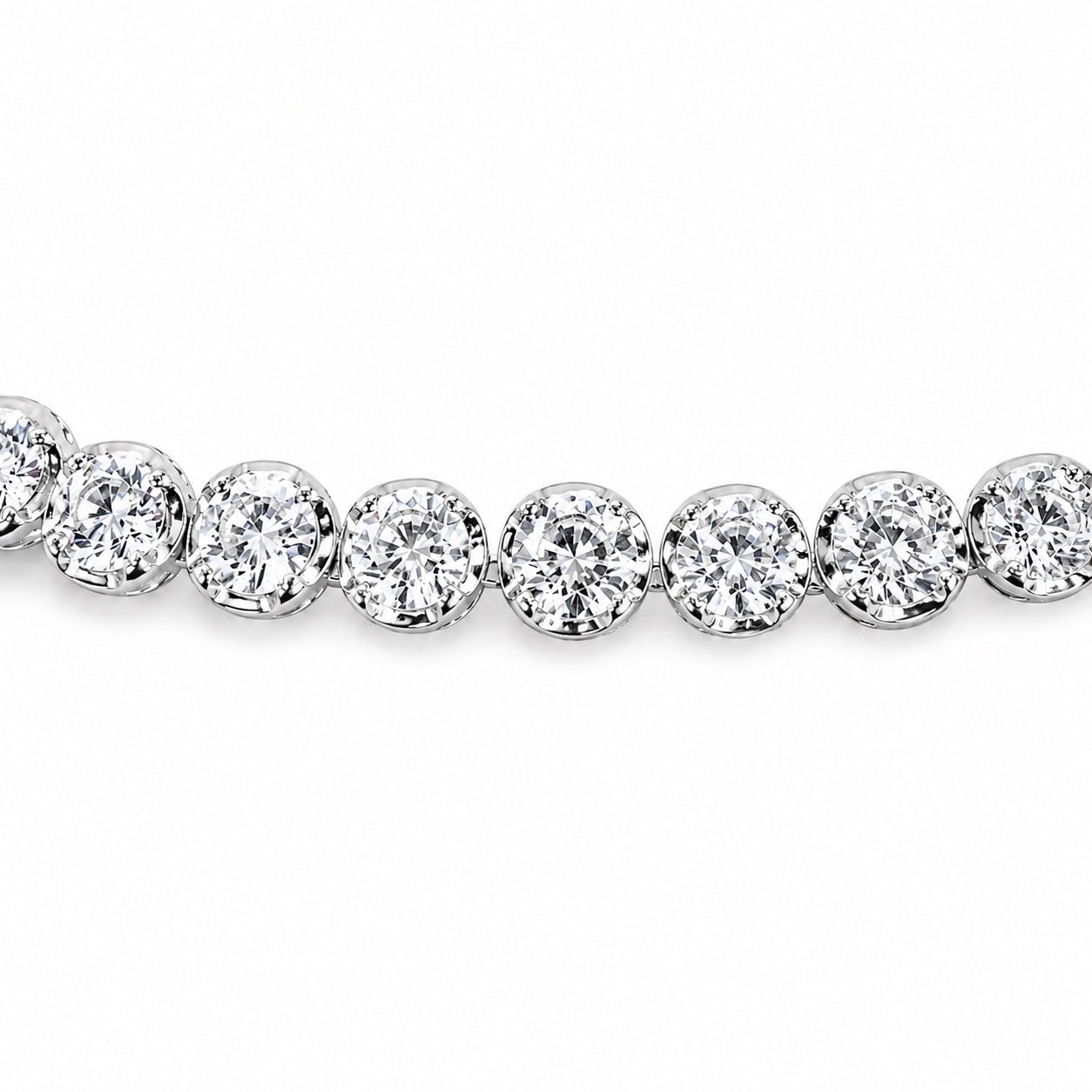 テニスネックレス〖約5.5ct / 計176石 /全長50㎝〗ラボグロウンダイヤモンド|プラチナ900 / K18イエローゴールド|FカラーVS1アップエクセレントカットType IIa 受注制作/約50日でお届け