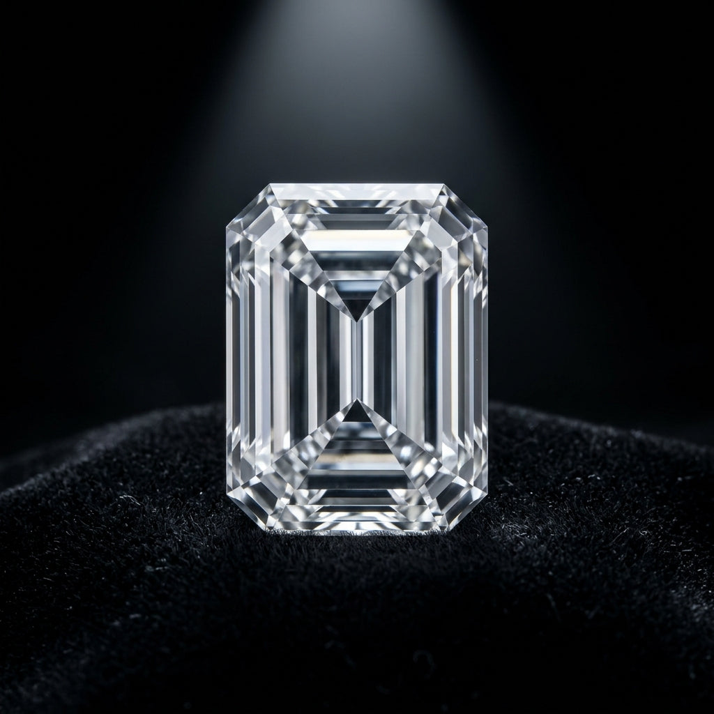 〖1ct ×2p/ Dカラー VVS2〗ラボグロウンダイヤモンド ピアスペア|プラチナ900 / K18イエローゴールド|エメラルドカット|IGI鑑定書付|受注制作/約50日でお届け