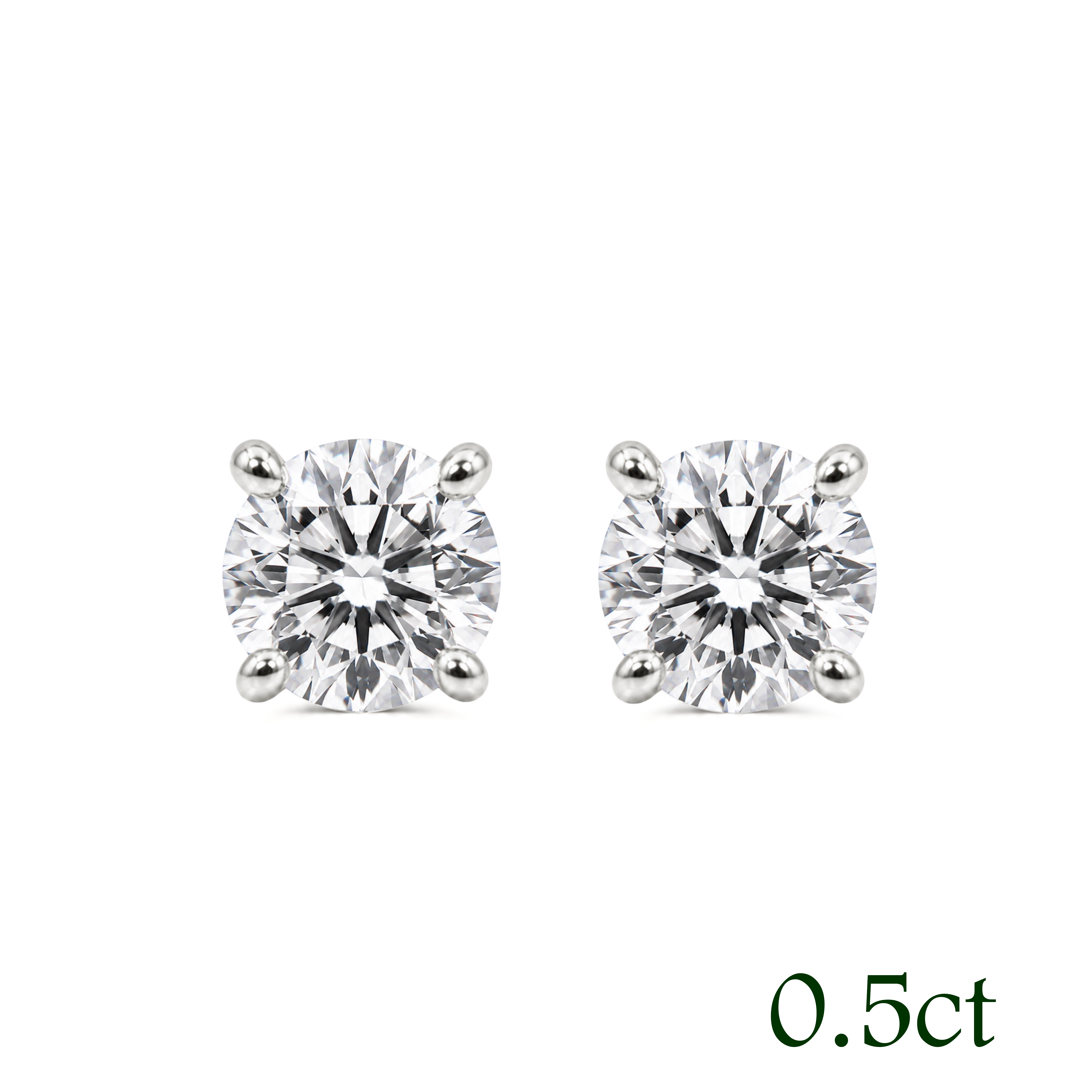 〖0.5ct ×2p/ Fカラー VS1/エクセレントカット〗ラボグロウンダイヤモンド ピアスペア|プラチナ900 / K18イエローゴールド|ラウンドブリリアント|鑑定書無し|定番人気 ご注文後約30日~50日で納品|NAYA-008