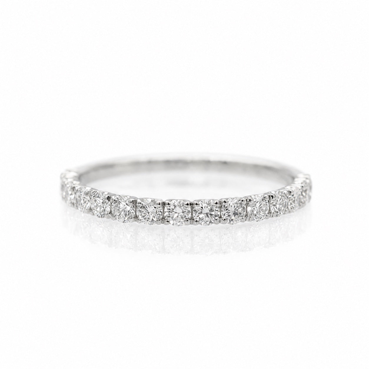ハーフエタニティリング〖0.4ct/0.03ct×15石2mm 〗ラボグロウンダイヤモンド｜プラチナPT900/PT950 / K18イエローゴールド｜受注製造約50日｜NAYA-1002｜RNR00149｜