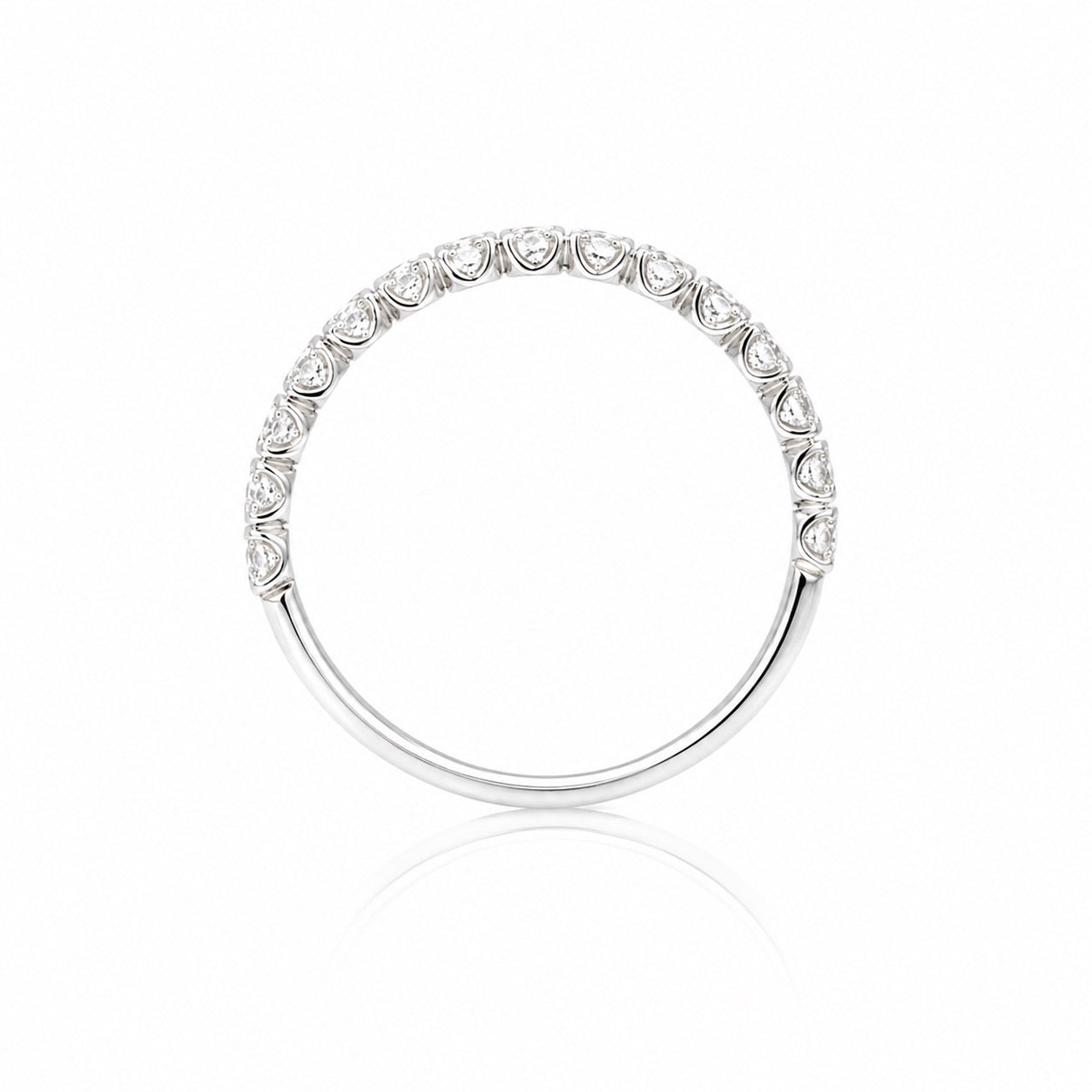 ハーフエタニティリング〖0.4ct/0.03ct×15石2mm 〗ラボグロウンダイヤモンド｜プラチナPT900/PT950 / K18イエローゴールド｜受注製造約50日｜NAYA-1002｜RNR00149｜