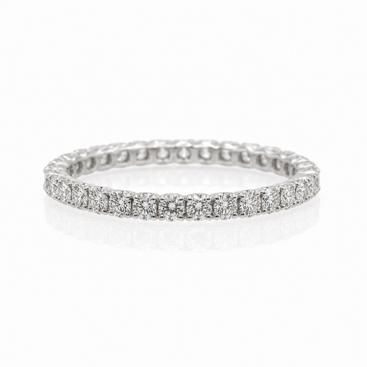 ラボグロウンダイヤモンド フルエタニティリング｜約1.3ct｜0.06ct×20ピース｜プラチナ900 or 950｜Fカラー VS1アップ エクセレントカット
