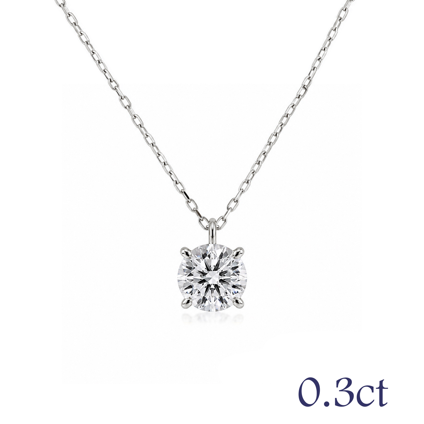 〖0.3ct / Dカラー VVS/エクセレントカット〗ラボグロウンダイヤモンド ペンダント｜プラチナ900｜ラウンドブリリアント｜IGI鑑定書付き｜定番人気 ご注文後約30日～50日で納品｜NAYA-006