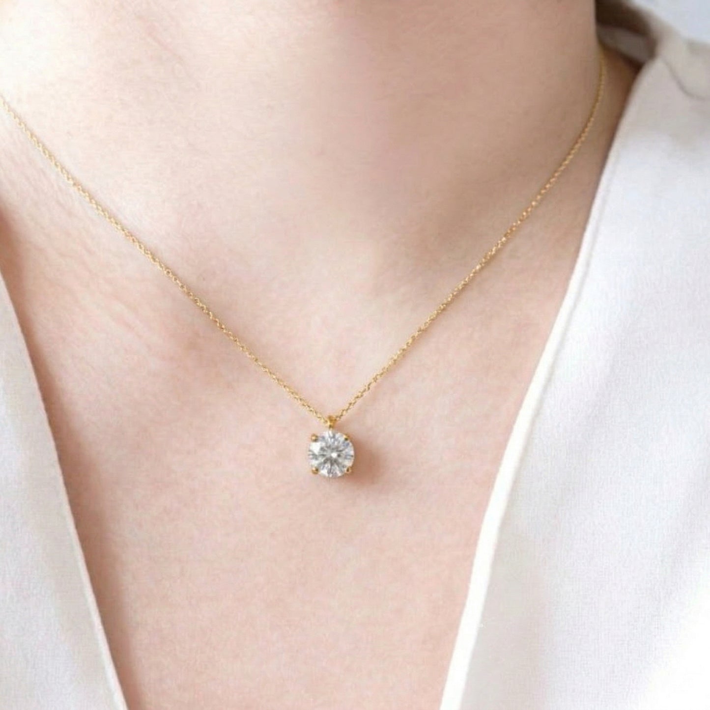 サイトリニューアル記念特別セール〖0.7ct / Dカラー VVS〗ラボグロウンダイヤモンド ペンダント｜K18イエローゴールド｜ラウンドブリリアント｜IGI鑑定書付き｜ご予約販売 6月中旬発送開始｜NAYA-018b