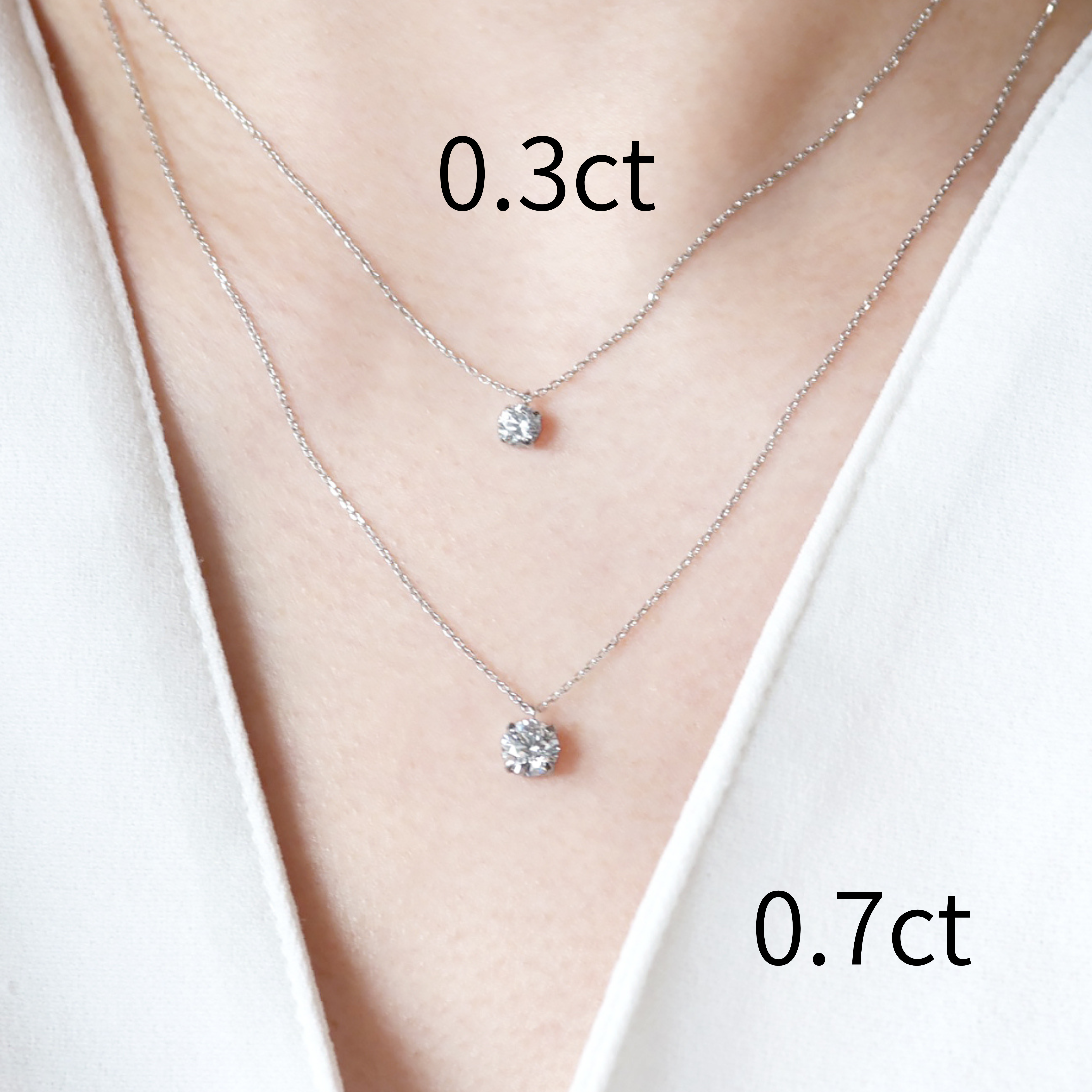 〖0.7ct / Fカラー VS1/エクセレントカット〗ラボグロダイヤモンド ペンダント｜プラチナ900 / K18イエローゴールド｜ラウンドブリリアント｜鑑定書無し｜定番人気 受注制作／約30日でお届け｜NAYA-015