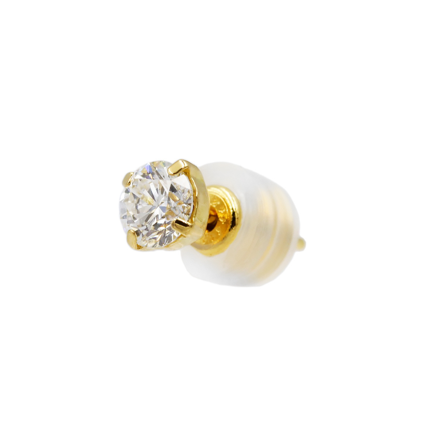 サイトリニューアル記念特別セール〖0.7ct ×2p/ Fカラー VS1〗ラボグロウンダイヤモンド ピアスペア｜K18イエローゴールド｜ラウンドブリリアント｜鑑定書無し｜ご予約販売 6月中旬発送開始｜NAYA-014b