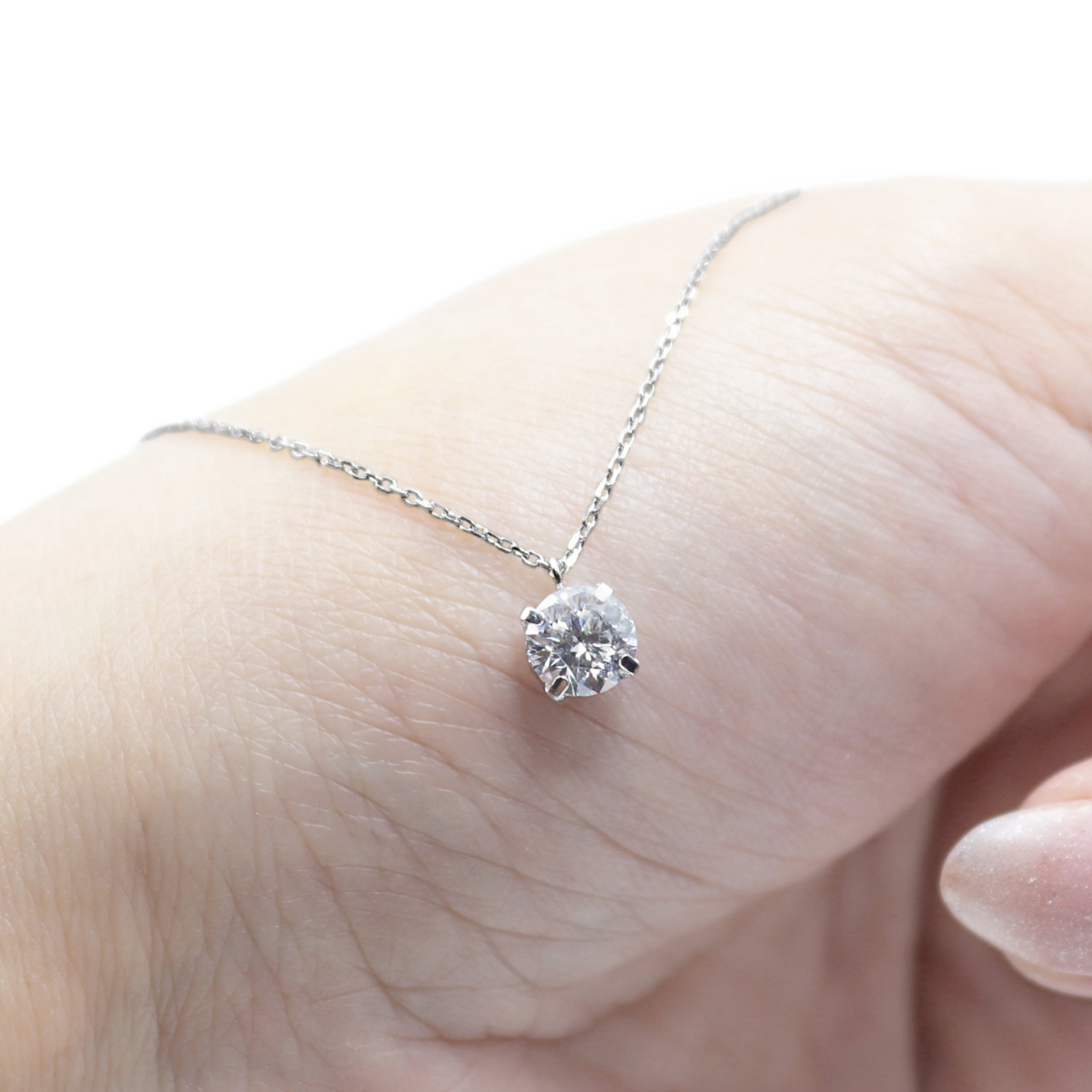 〖0.7ct / Fカラー VS1/エクセレントカット〗ラボグロダイヤモンド ペンダント｜プラチナ900 / K18イエローゴールド｜ラウンドブリリアント｜鑑定書無し｜定番人気 受注制作／約30日でお届け｜NAYA-015