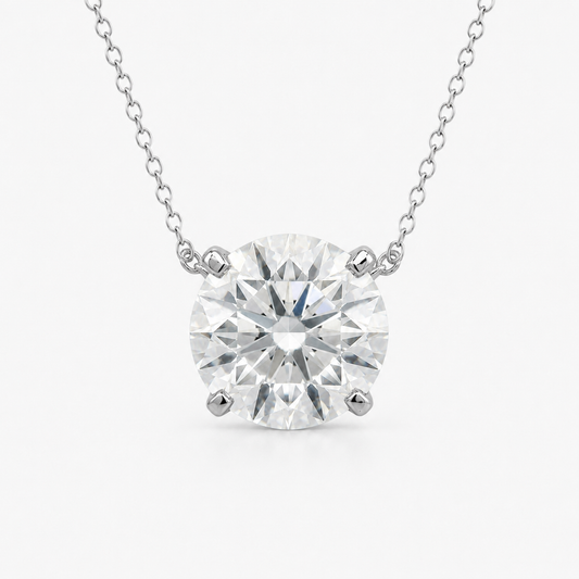 〖2ct / Dカラー VVS2 エクセレントカット〗ラボグロウンダイヤモンド ペンダント｜プラチナ900/850 / K18イエローゴールド｜ラウンドブリリアント｜IGI鑑定書付き｜受注製造 約50日
