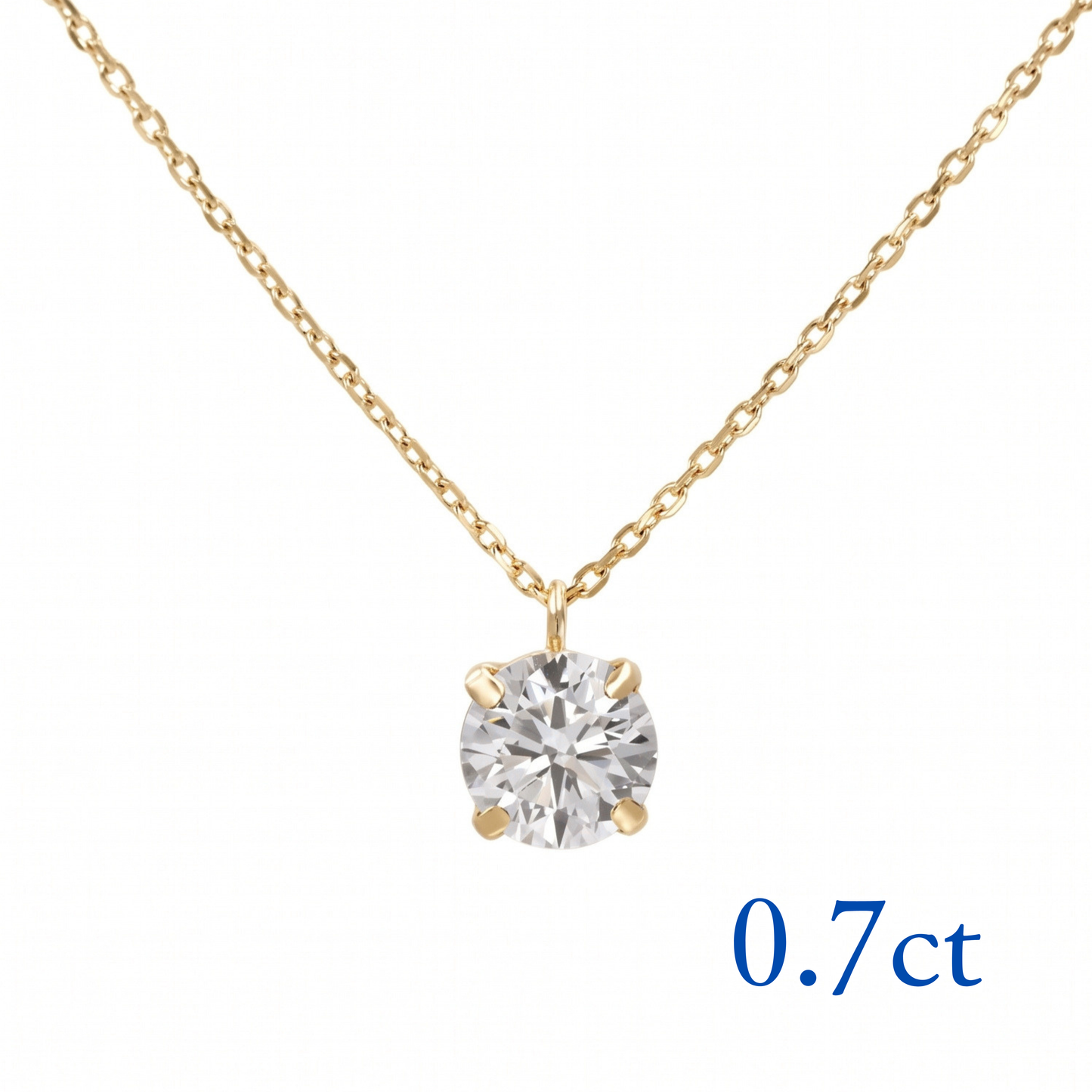 サイトリニューアル記念特別セール〖0.7ct / Dカラー VVS〗ラボグロウンダイヤモンド ペンダント｜K18イエローゴールド｜ラウンドブリリアント｜IGI鑑定書付き｜ご予約販売 6月中旬発送開始｜NAYA-018b