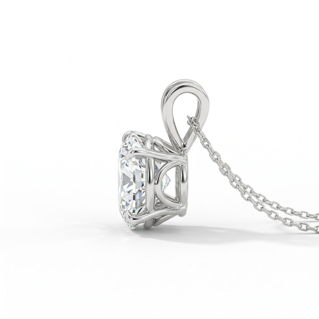 〖2ct / Dカラー VVS2〗ラボグロウンダイヤモンド ネックレス｜プラチナ900/850｜ラウンドブリリアント｜IGI鑑定書付き -オーダー制作・納期1−2ヶ月　ND-N002