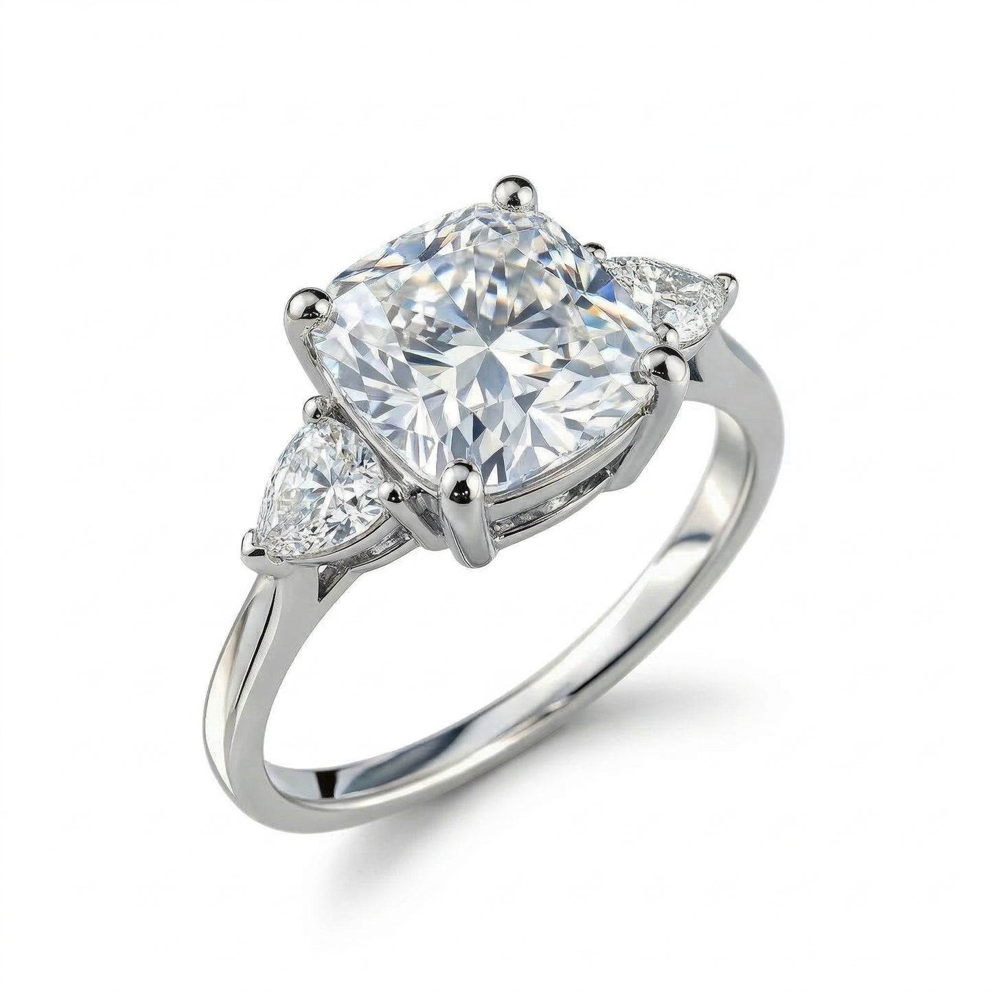 〖5ct / Eカラー VVS1〗ラボグロウンダイヤモンド リング｜プラチナ900｜クッションカット｜IGI鑑定書付き -オーダー制作・納期1−2ヶ月　ND-R017