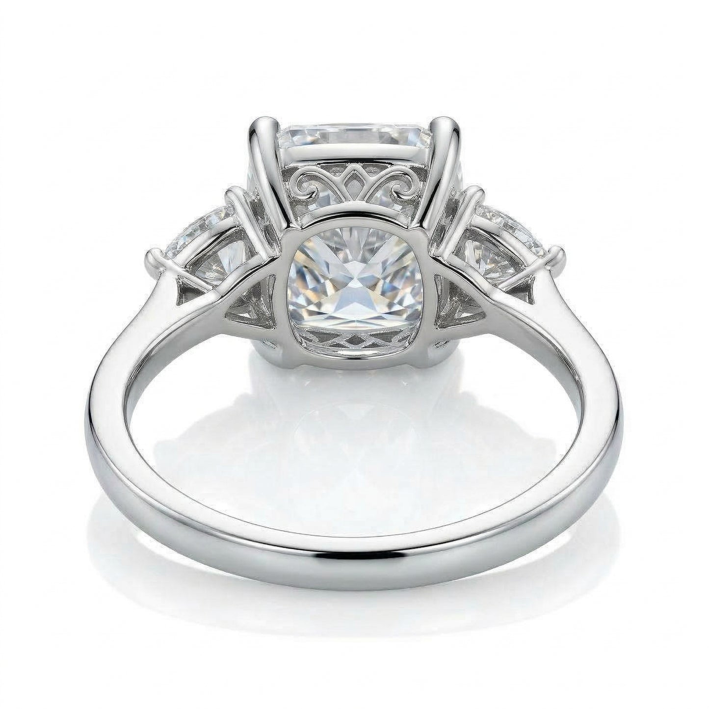 〖5ct / Eカラー VVS1〗ラボグロウンダイヤモンド リング｜プラチナ900｜クッションカット｜IGI鑑定書付き -オーダー制作・納期1−2ヶ月　ND-R017