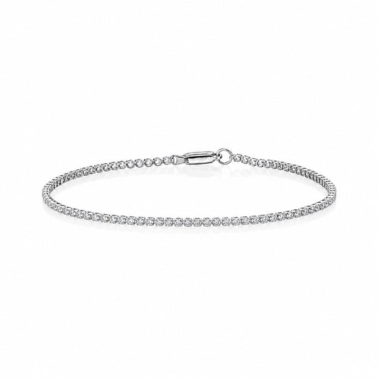 〖1.0ct〗ラボグロウンダイヤモンド テニスブレスレット｜プラチナ900｜FカラーVS1アップエクセレントカットType IIa  受注製造約50日
