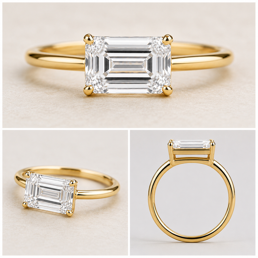 お客様専用ページ 　3ct  K18 エメラルドカット　リング　お内金として