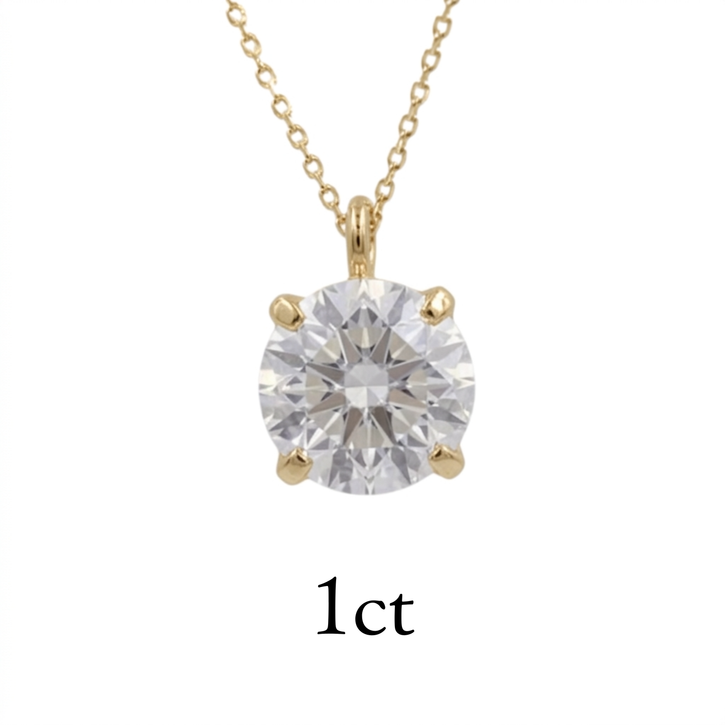 サイトリニューアル記念特別セール〖1ct / Dカラー VVS〗ラボグロウンダイヤモンド ペンダント｜K18イエローゴールド｜ラウンドブリリアント｜IGI鑑定書付き｜ご予約販売 6月中旬発送開始｜NAYA-024b