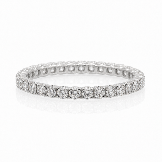 ラボグロウンダイヤモンド フルエタニティリング｜約0.8ct｜0.03ct×25ピース｜プラチナ900 or 950｜Fカラー VS1アップ エクセレントカット (コピー)