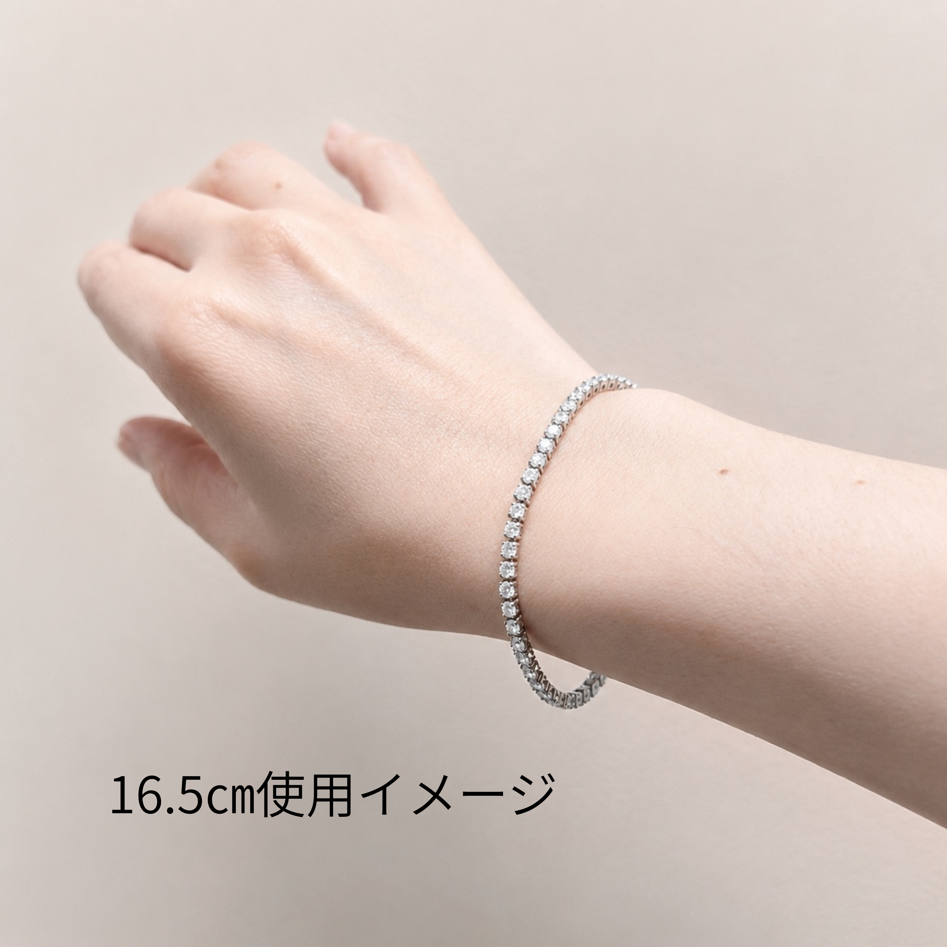 テニスブレスレット〖約3.8ct / 50石 幅約2.8㎜〗ラボグロウンダイヤモンド｜プラチナ900 / K18イエローゴールド｜FカラーVS1アップエクセレントカットType IIa  受注制作／約50日でお届け