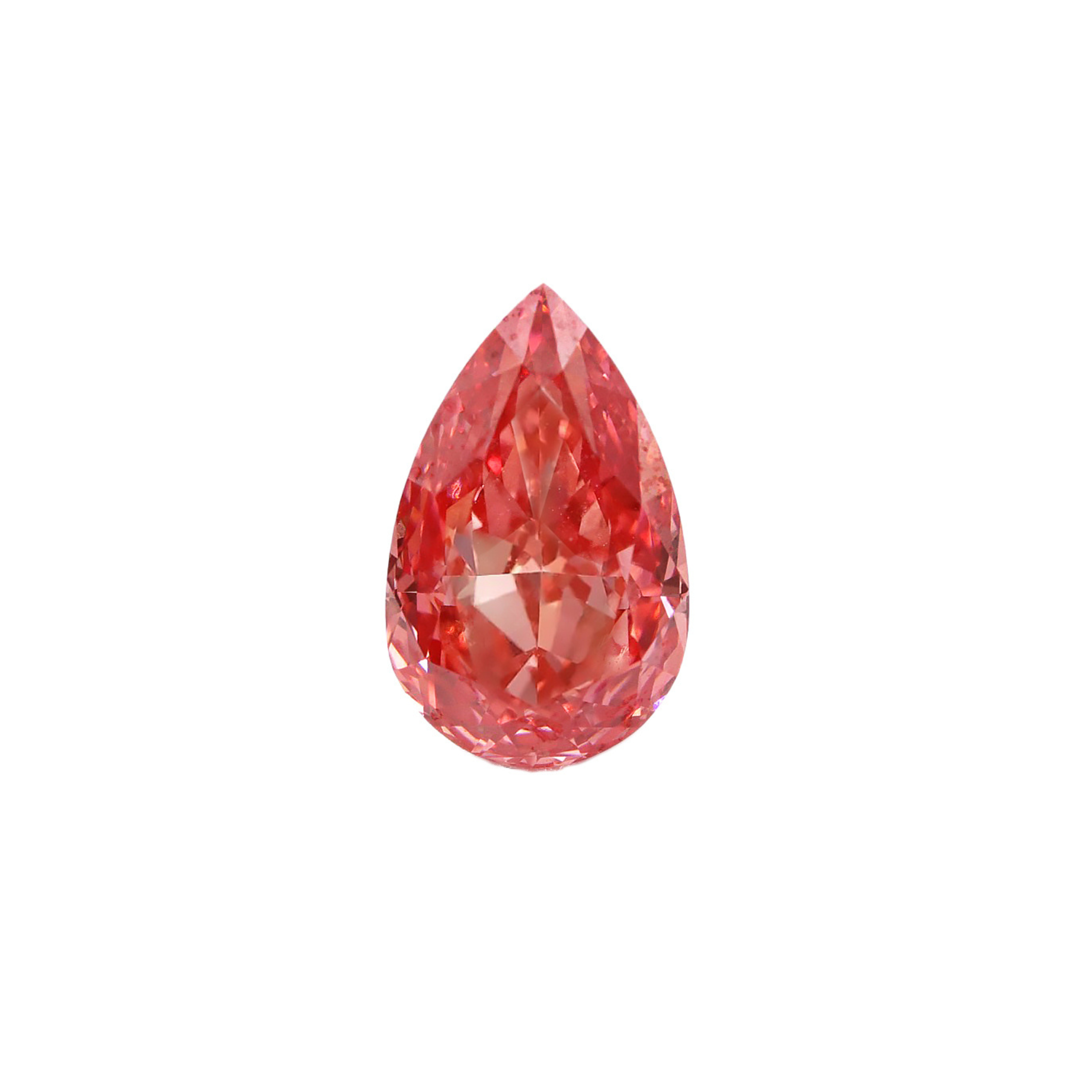 〖3.07ct / Fancy Vivid Red VVS2〗ラボグロウンダイヤモンド レッド ルース｜ペアシェイプ（ペアモディファイド）｜IGI鑑定書付き｜IGI: LG666431779