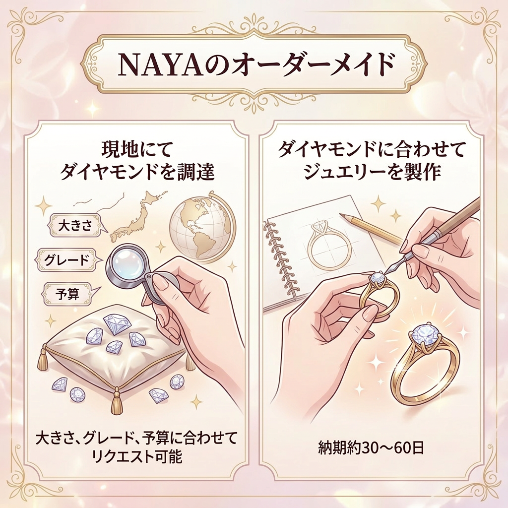 〖3ct / Dカラー VVS2〗ラボグロウンダイヤモンド ピアス｜K18イエローゴールド｜ラウンド スタッド｜IGI鑑定書付き -オーダー制作