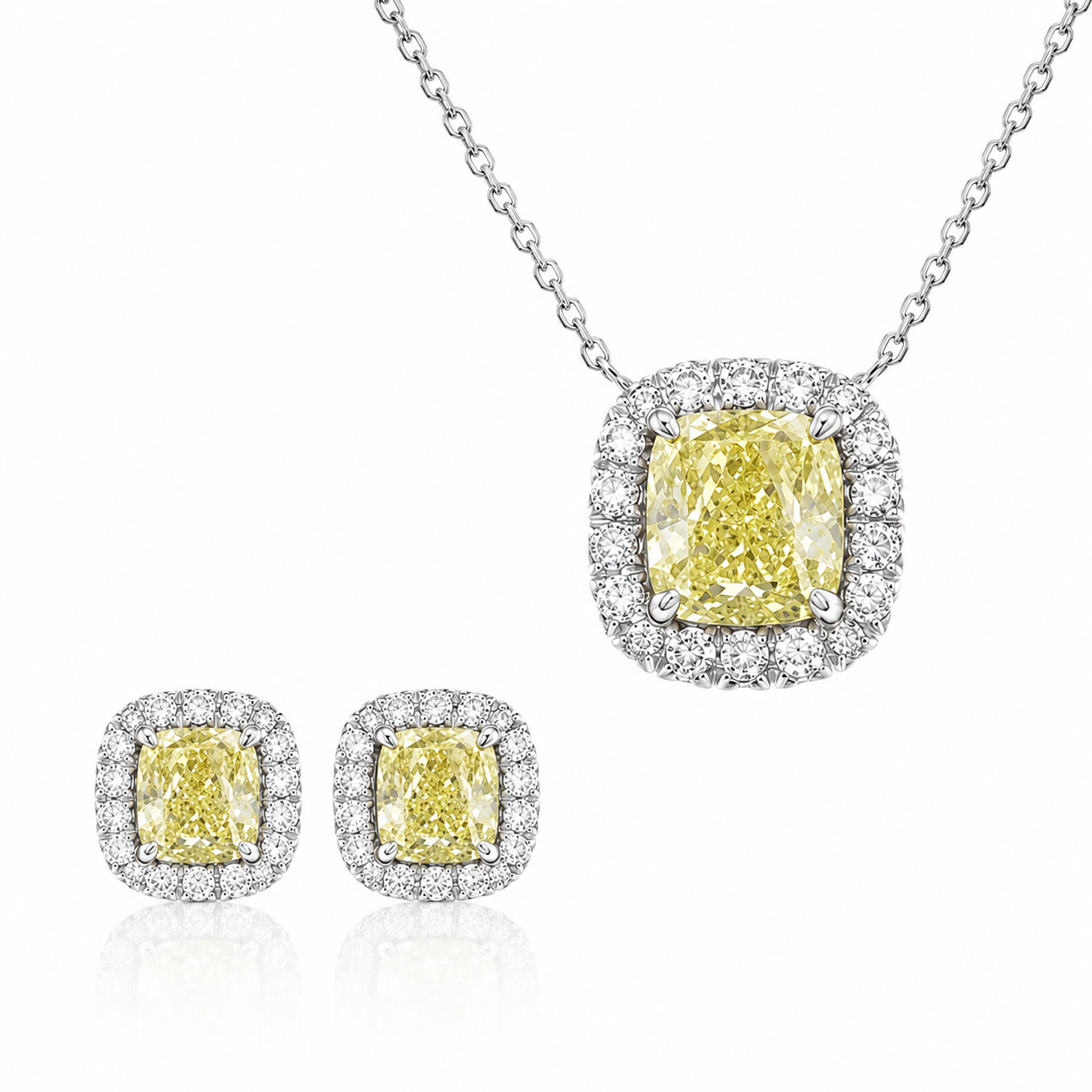 お客様専用ページ 　1ct 0.5ct×2 イエローダイヤモンド ペンダント ピアス