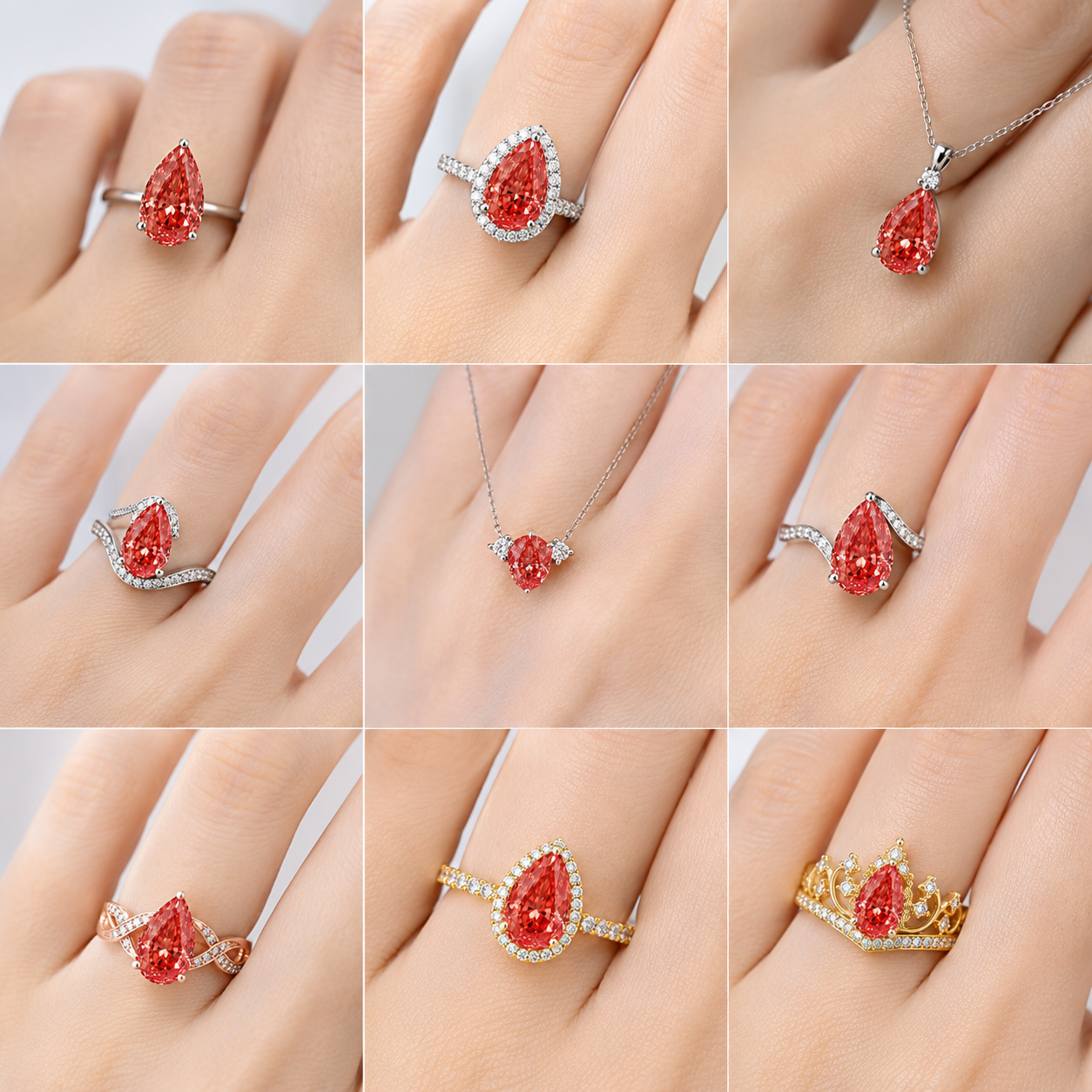 〖3.07ct / Fancy Vivid Red VVS2〗ラボグロウンダイヤモンド レッド ルース｜ペアシェイプ（ペアモディファイド）｜IGI鑑定書付き｜IGI: LG666431779