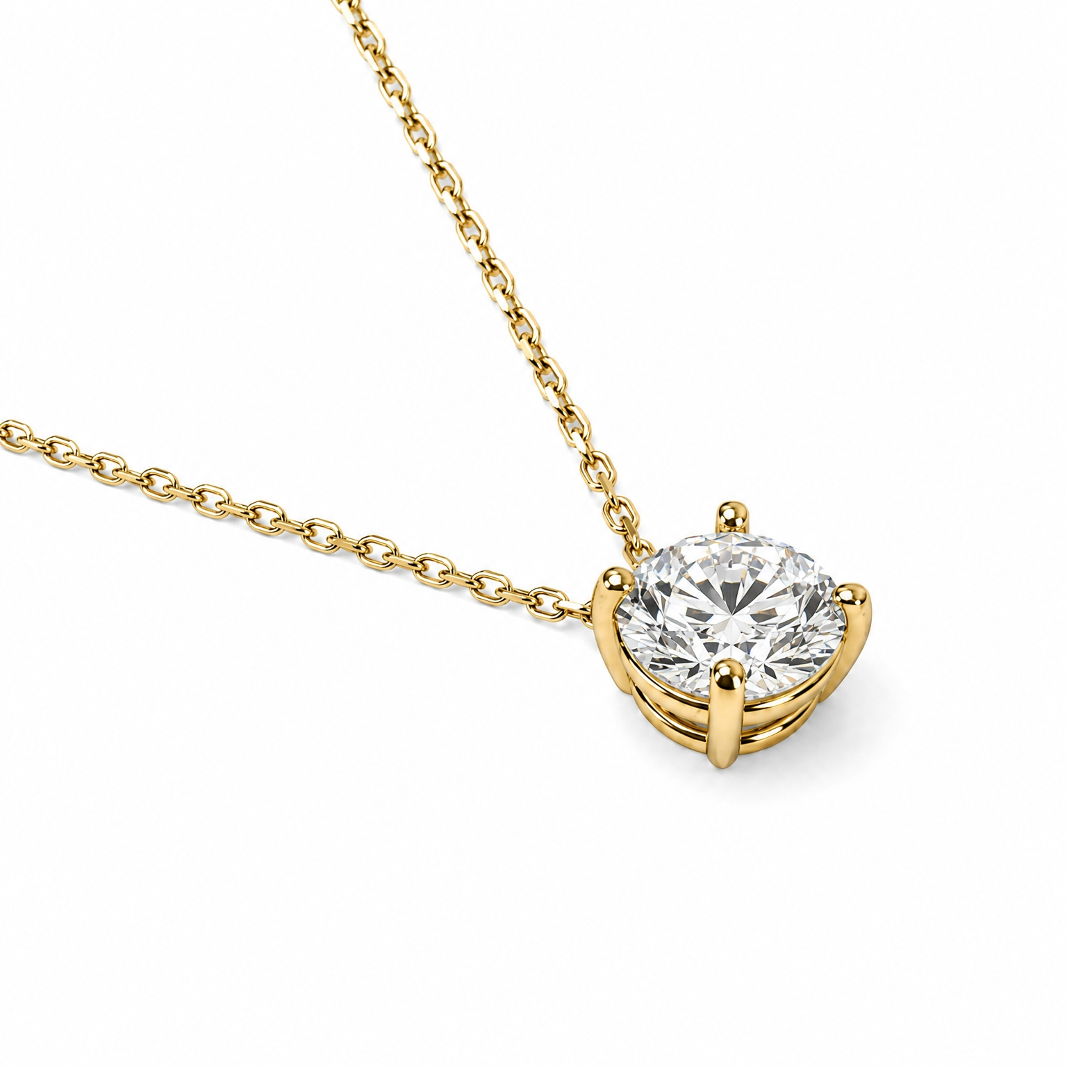 〖0.7ct / Fカラー/VS1/エクセレントカット/二段腰〗ラボグロダイヤモンド ペンダントバチカン真ん中タイプ｜プラチナ900 / K18イエローゴールド｜ラウンドブリリアント｜鑑定書無し｜定番人気 受注制作／約50日でお届け｜NAYA-015