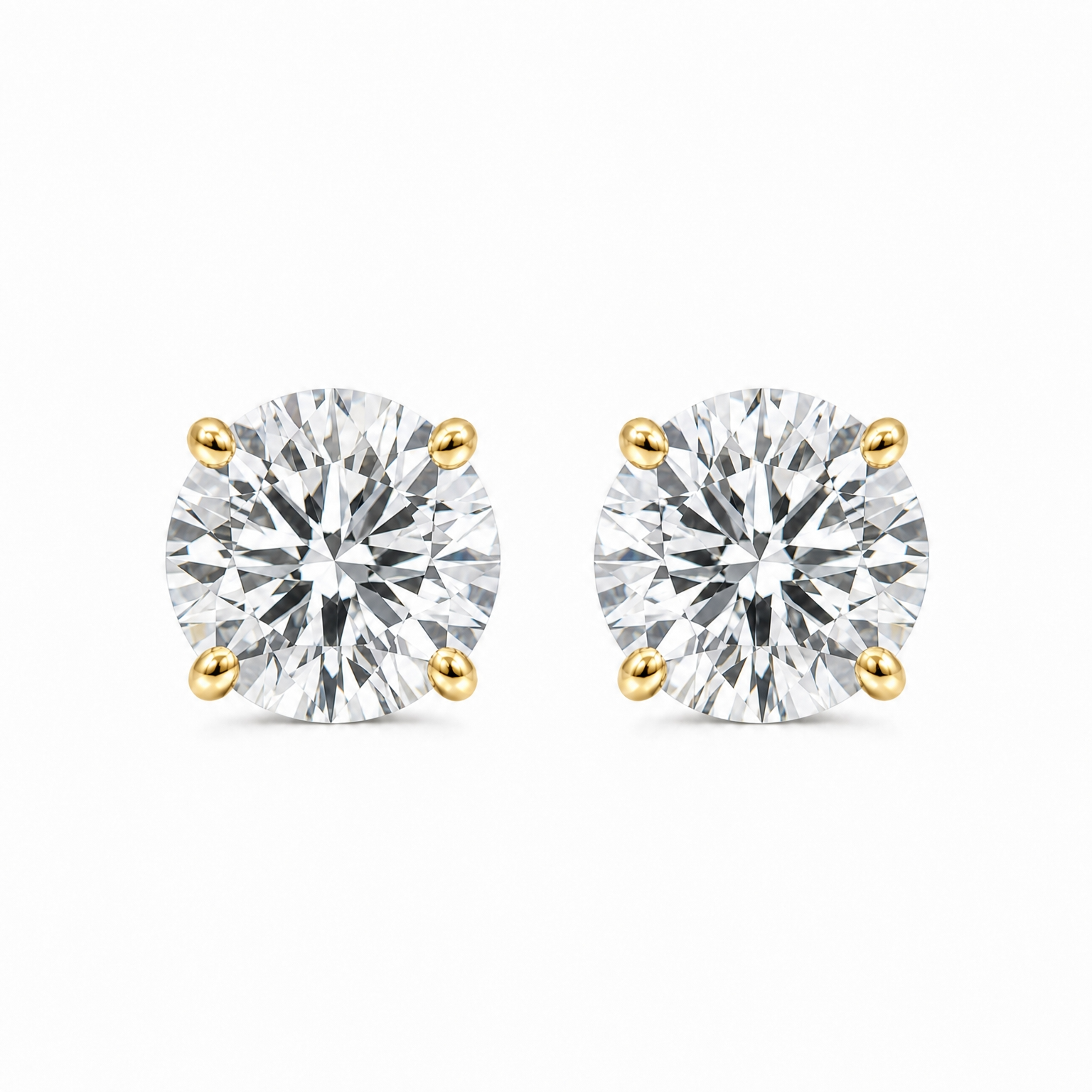 【お客様専用ページ】ラボグロウンダイヤモンド スタッドピアス｜0.7ct × 2石｜K18イエローゴールド 4本爪｜おまとめ割