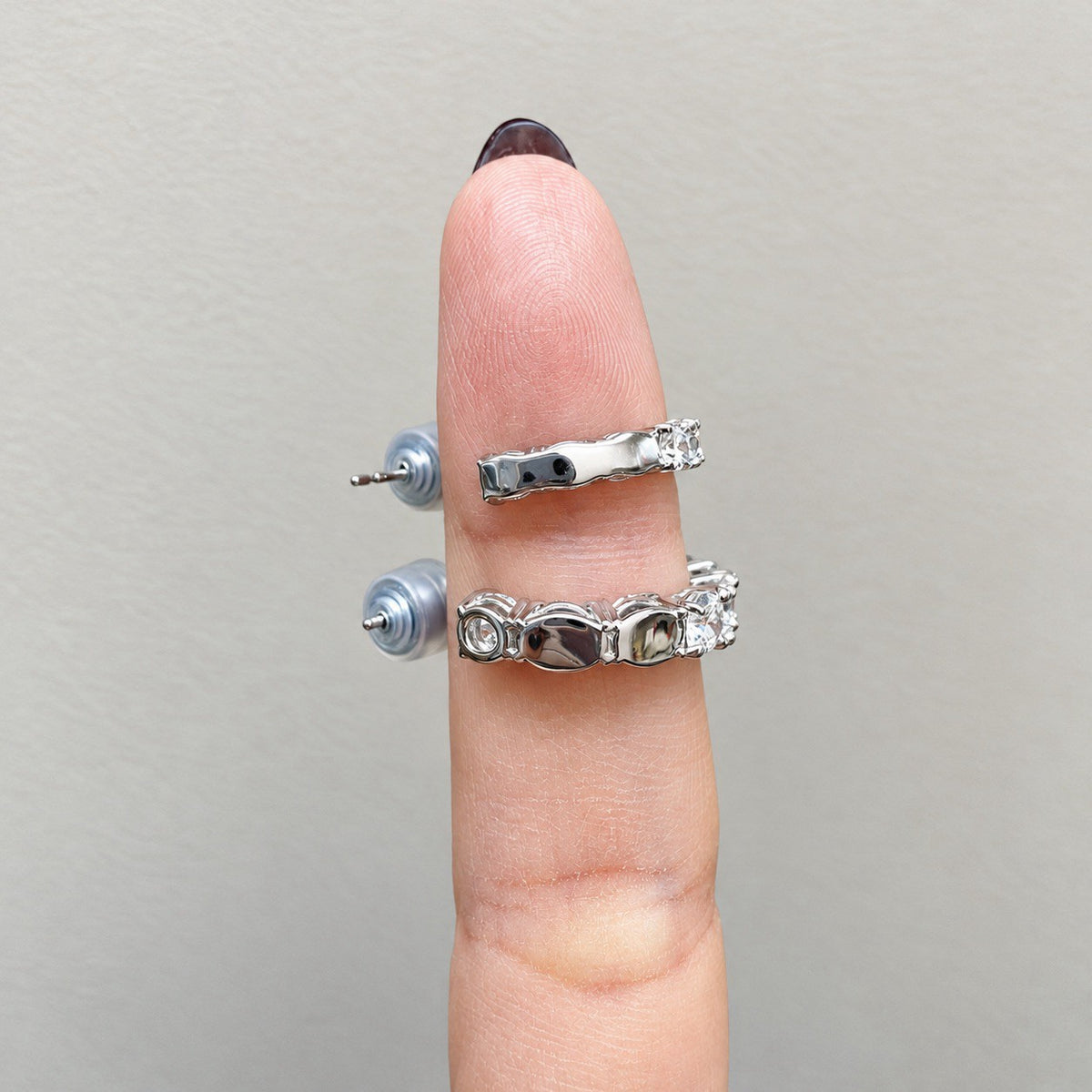 ダイヤモンドエタニティフープピアス〖合計2ct以上/0.1ct×12石 幅約3mm 外径約17mm〗ラボグロウンダイヤモンド｜PT900/PT950 / K18イエローゴールドピンクゴールド｜Fカラー VS1アップ EX｜鑑定書なし｜受注制作