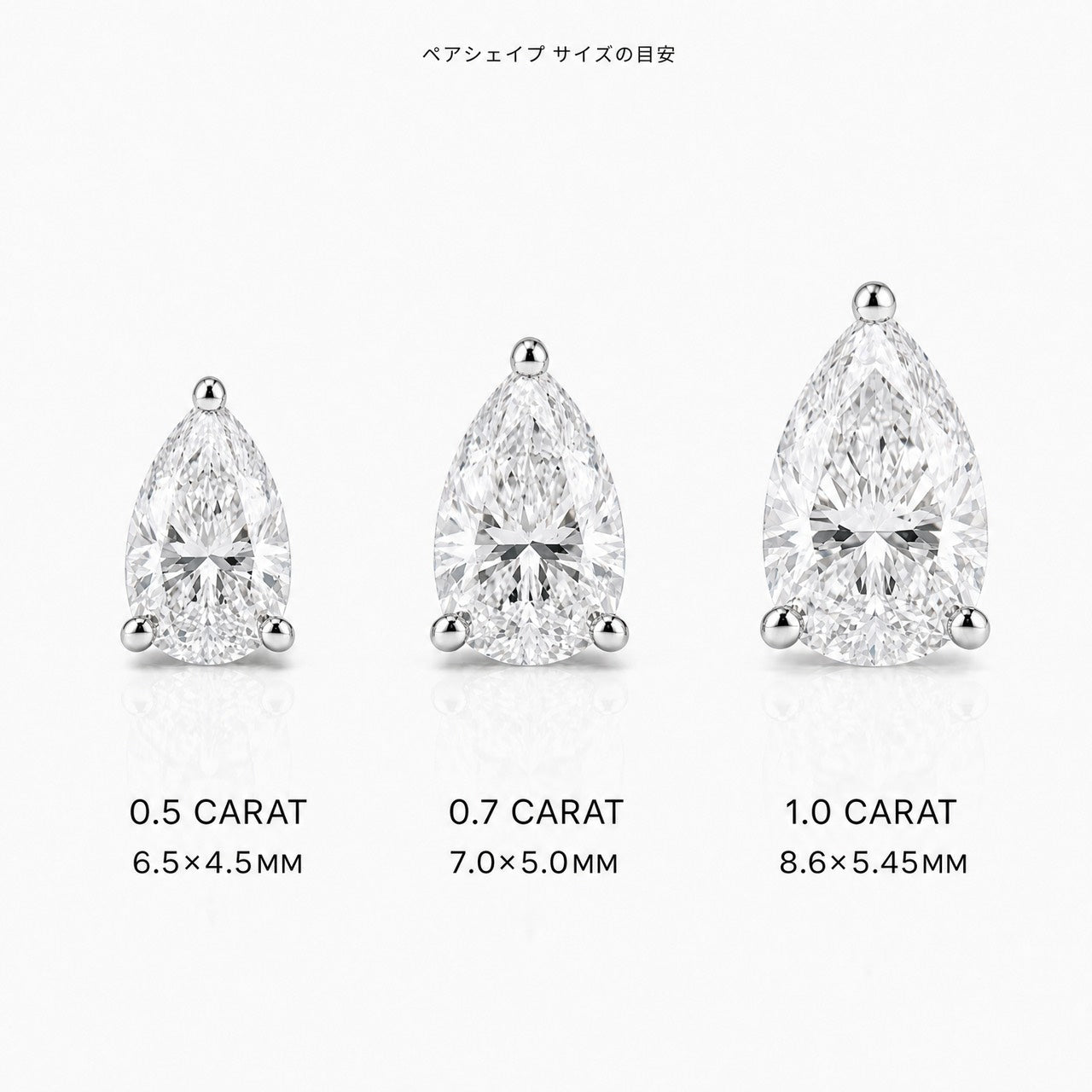 ラボグロウンダイヤモンド ピアス 1ct Dカラー VVS2｜NAYA DIAMOND